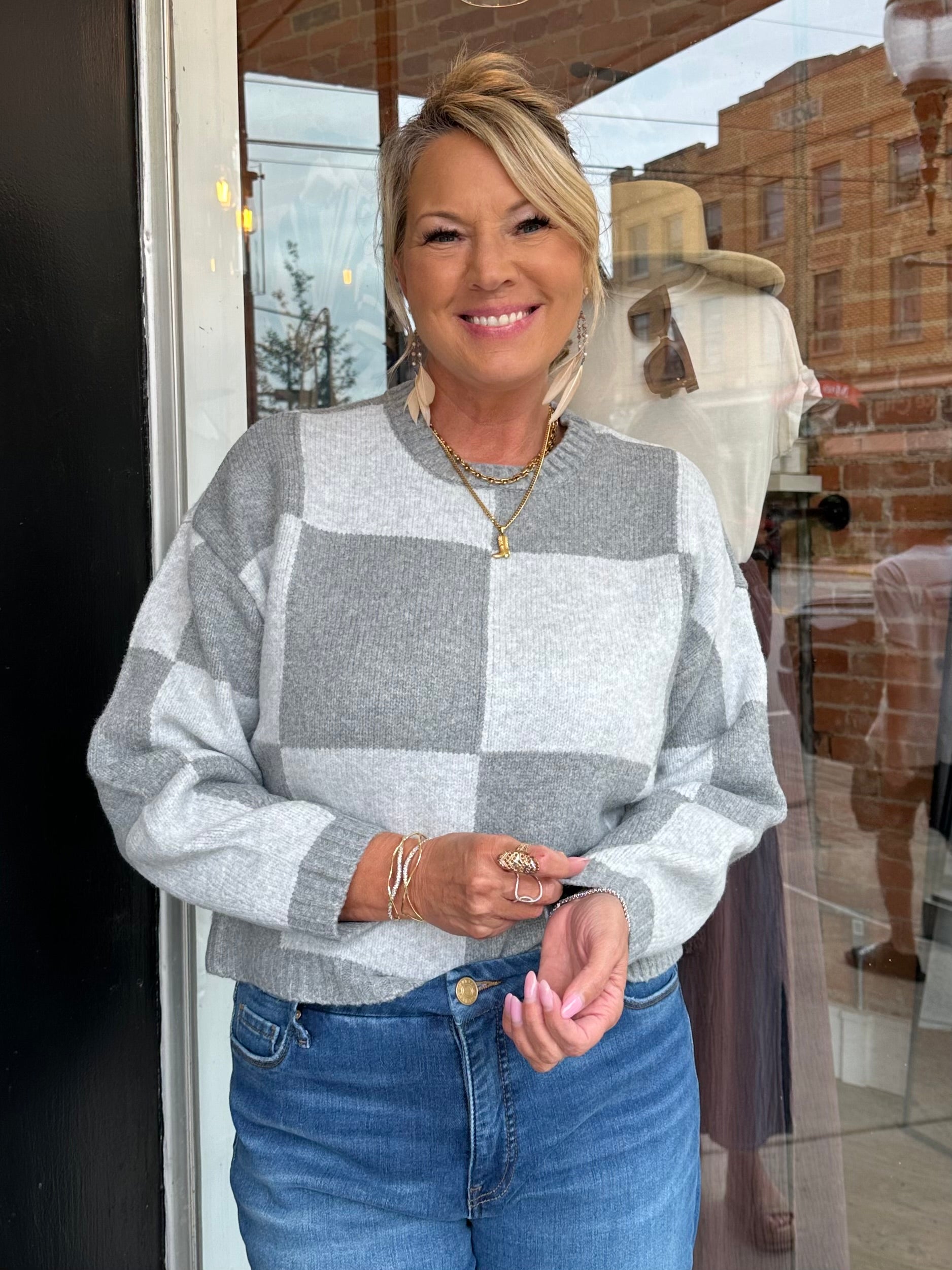 Megan Colorblock Sweater