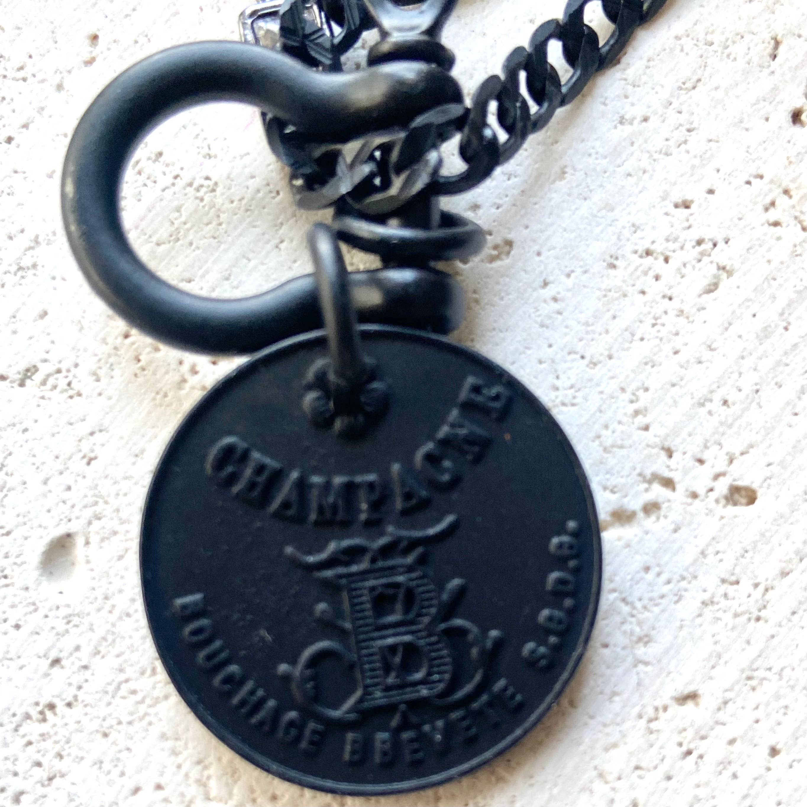 French Champagne Coin Necklace