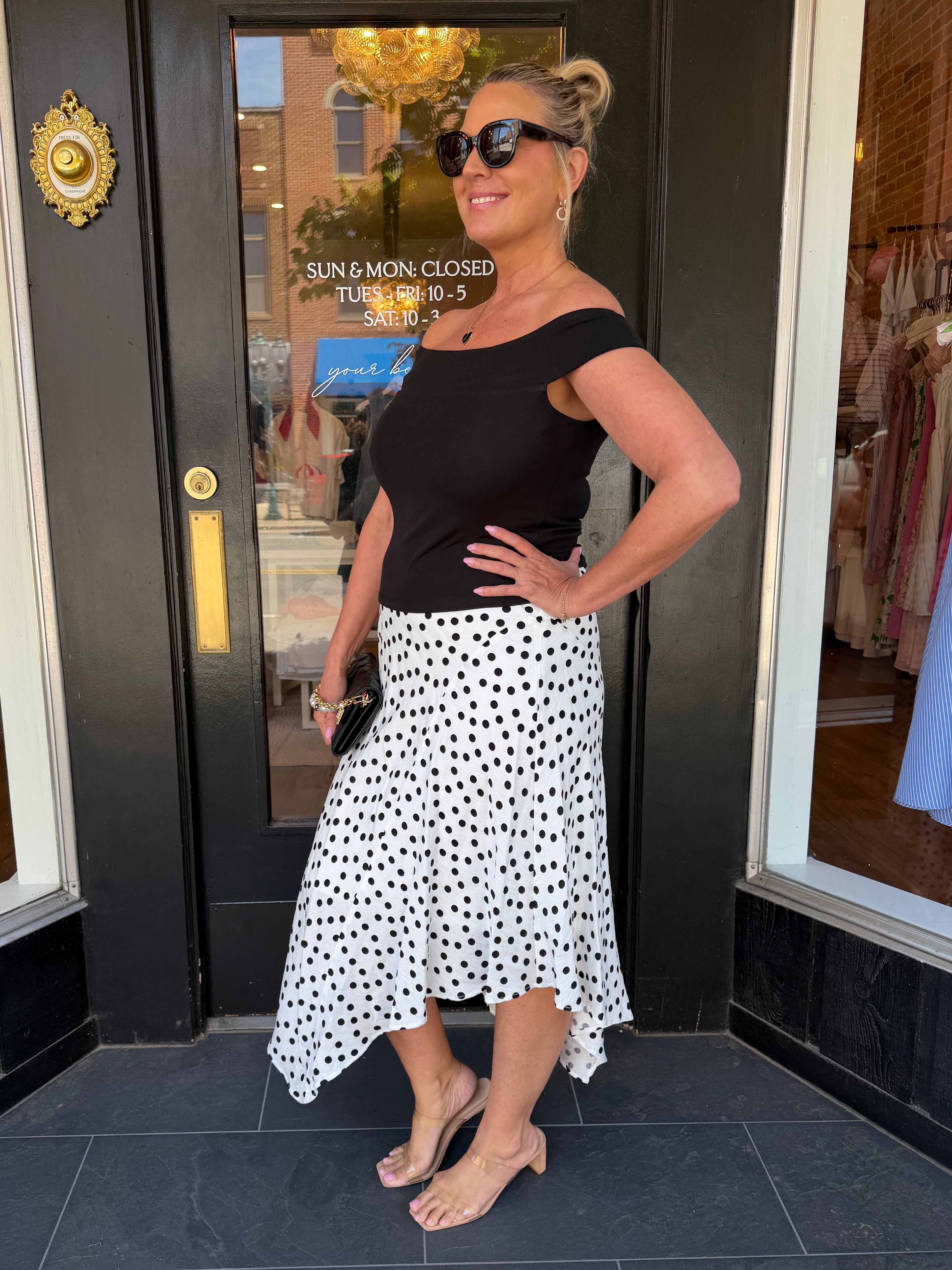 Amelia Polka Dot Skirt