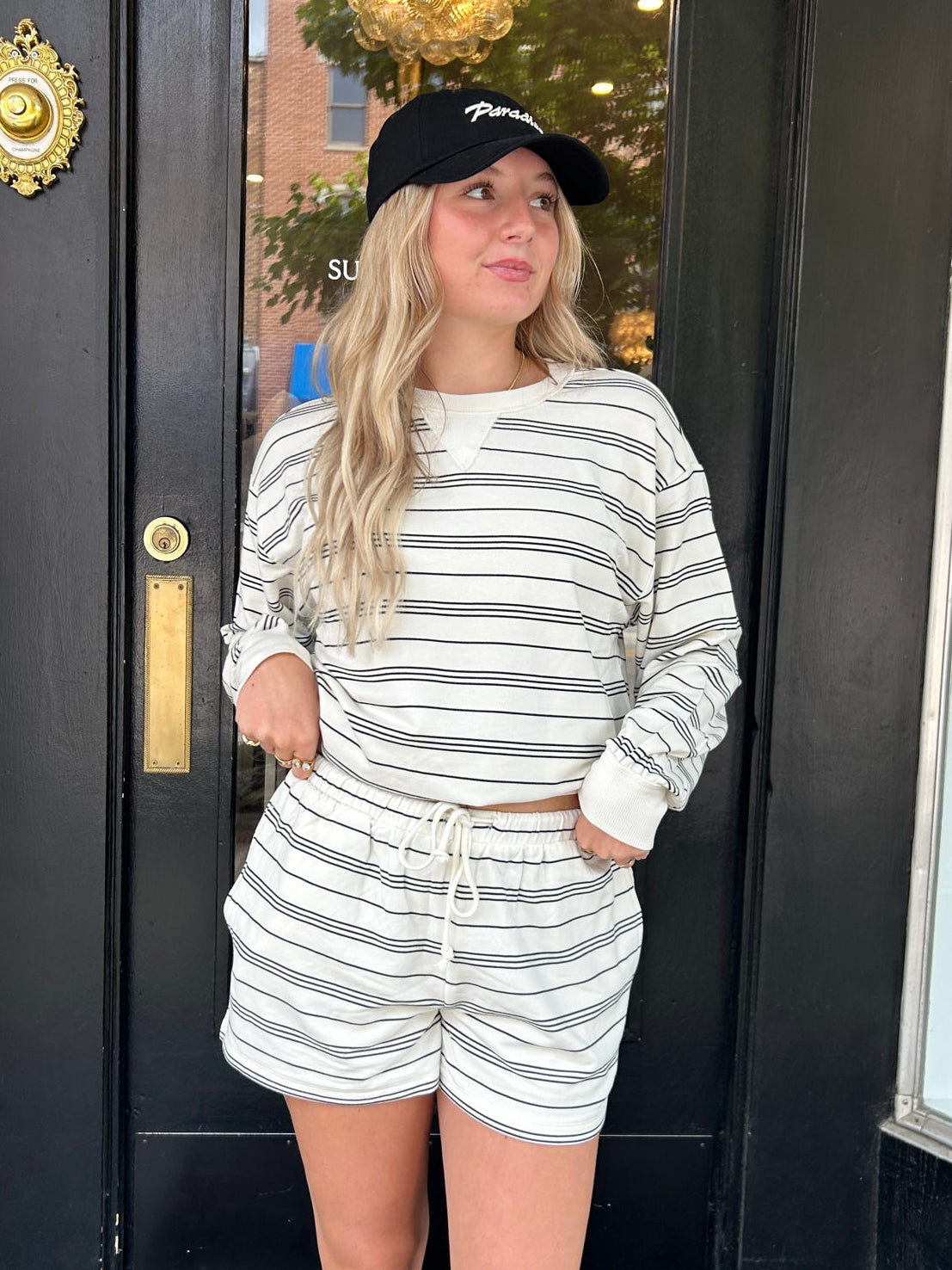 Downtown Striped Short