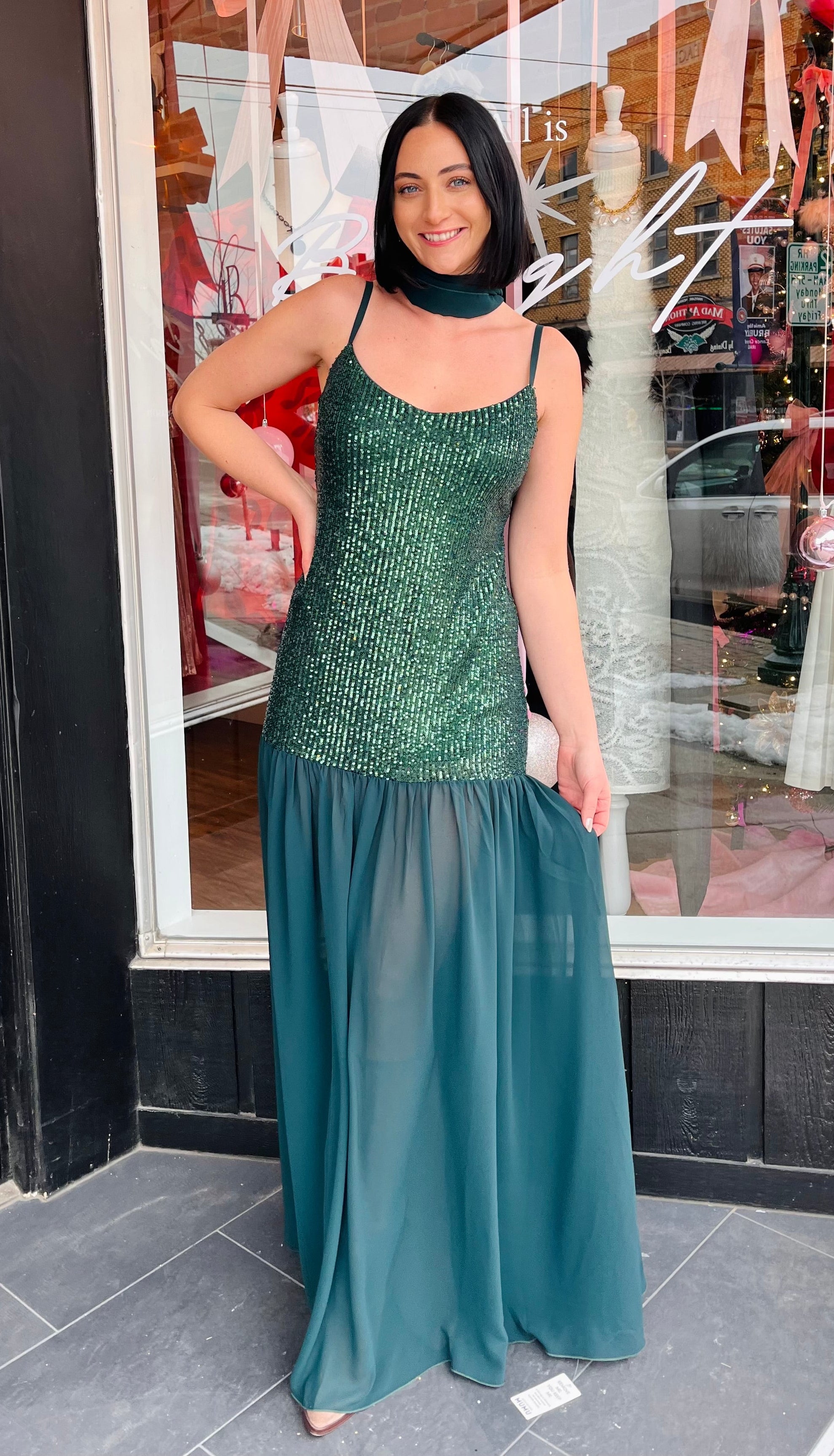 Dalia Sequins Maxi Dress