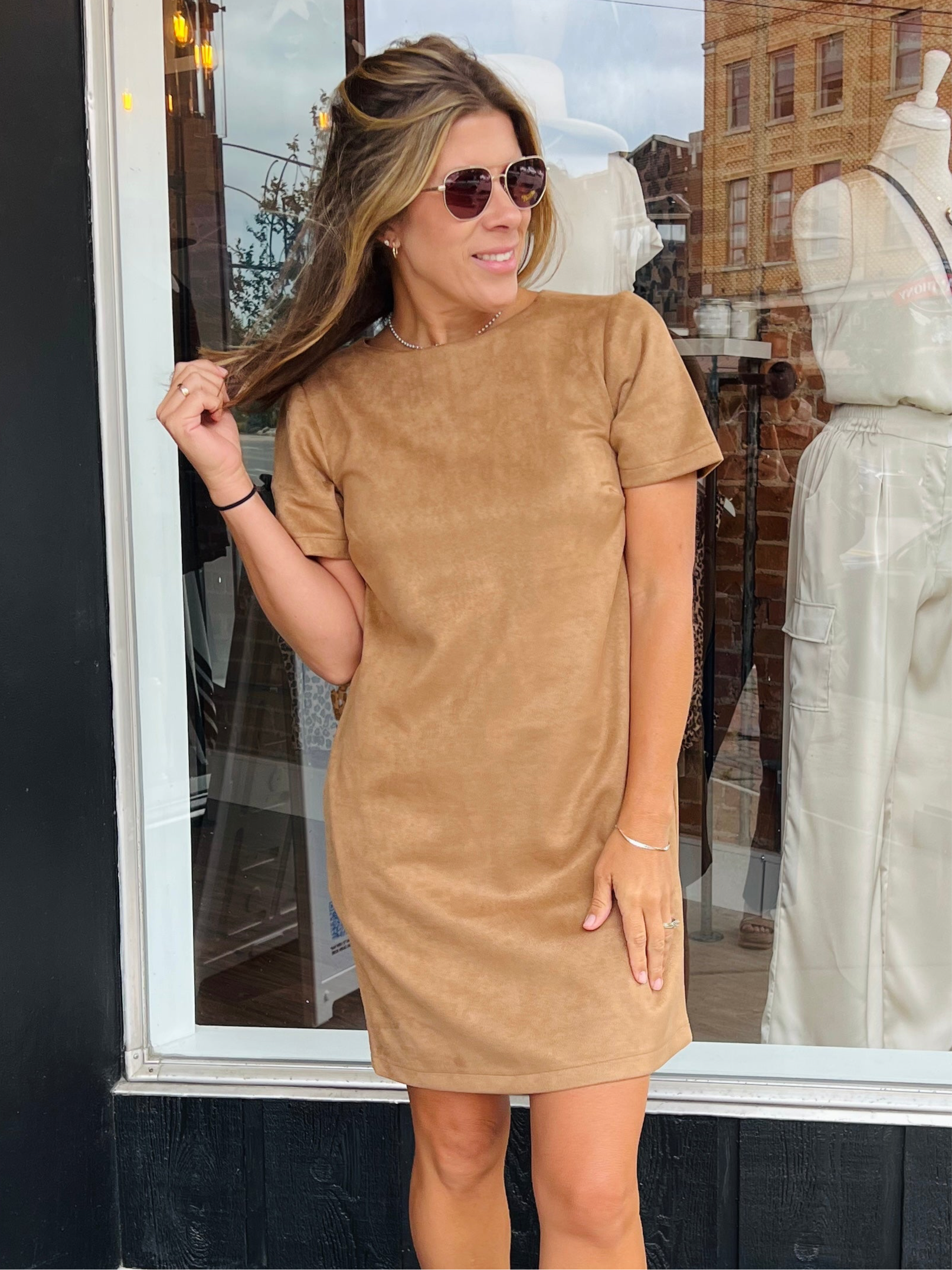 Juliana Suede Dresss