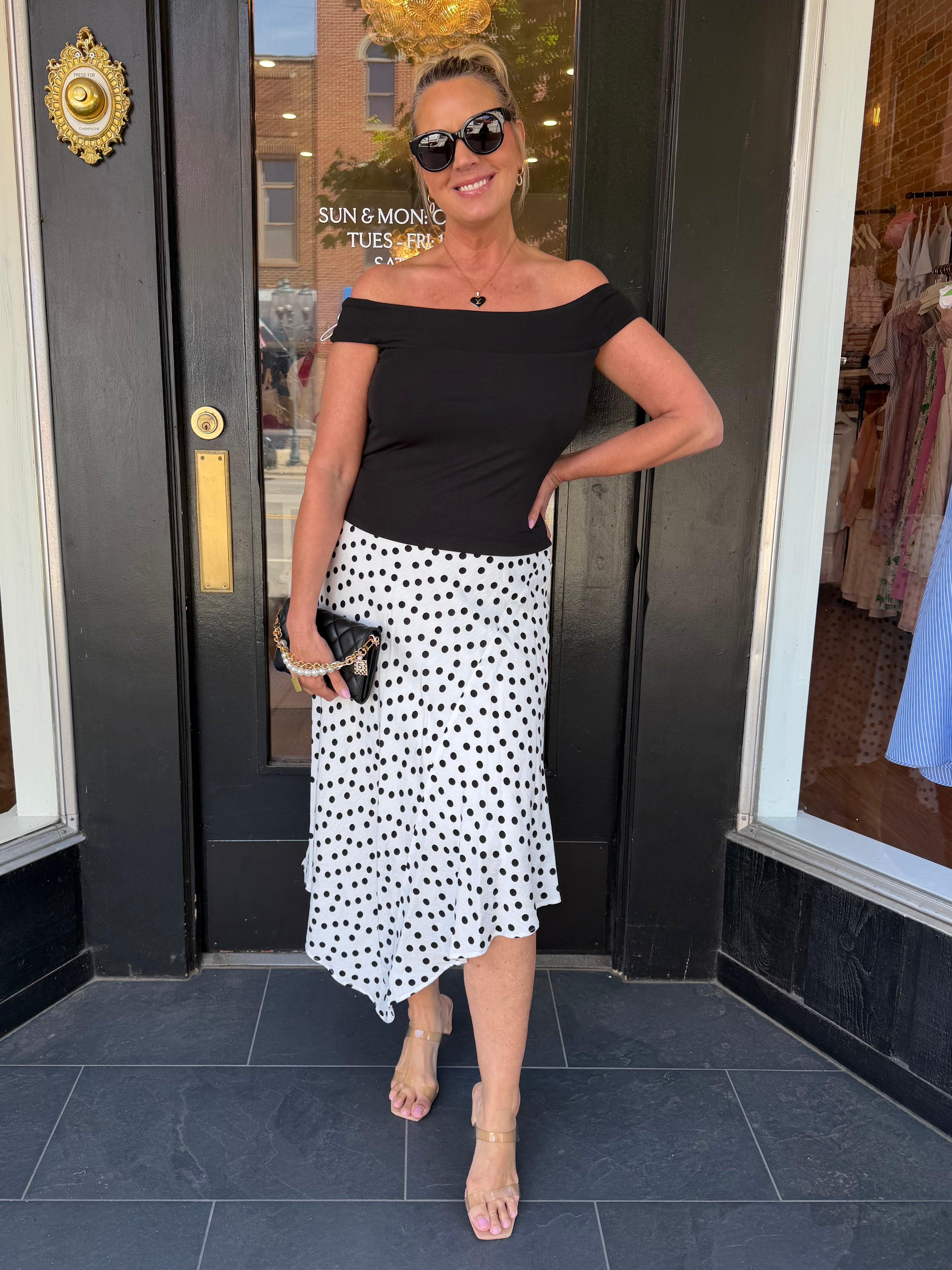 Amelia Polka Dot Skirt