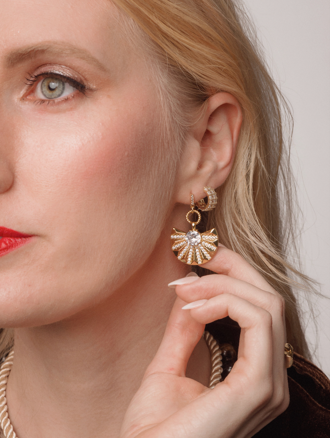 Celesta Fan Earrings