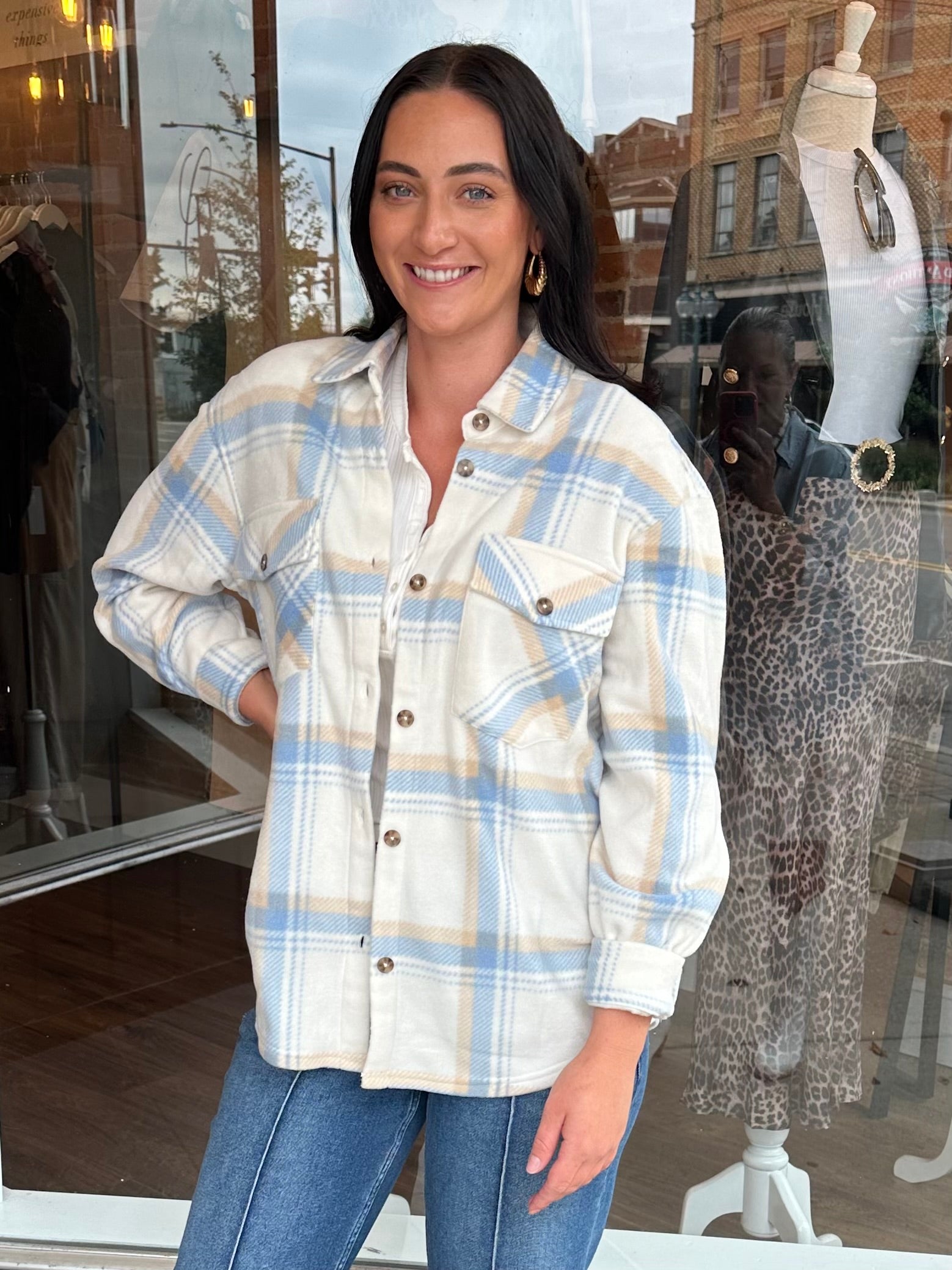 Hiker Two-Toned Plaid Jacket