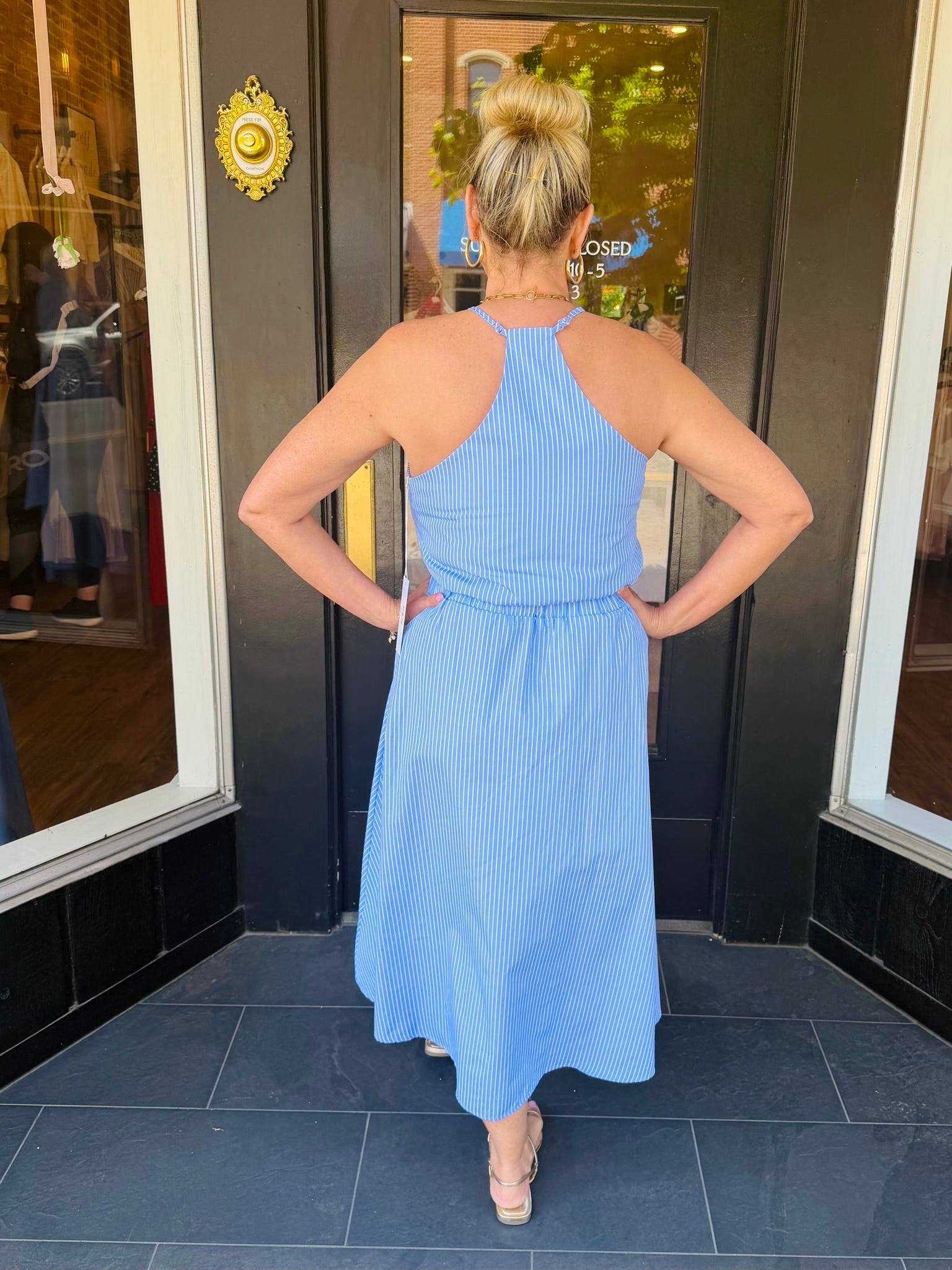 Summer Poplin Midi Skirt