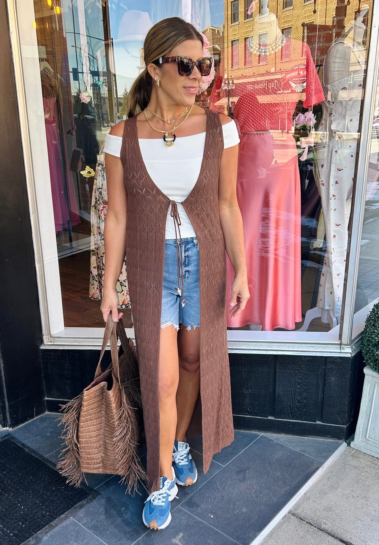 Kimono Sleeveless Duster