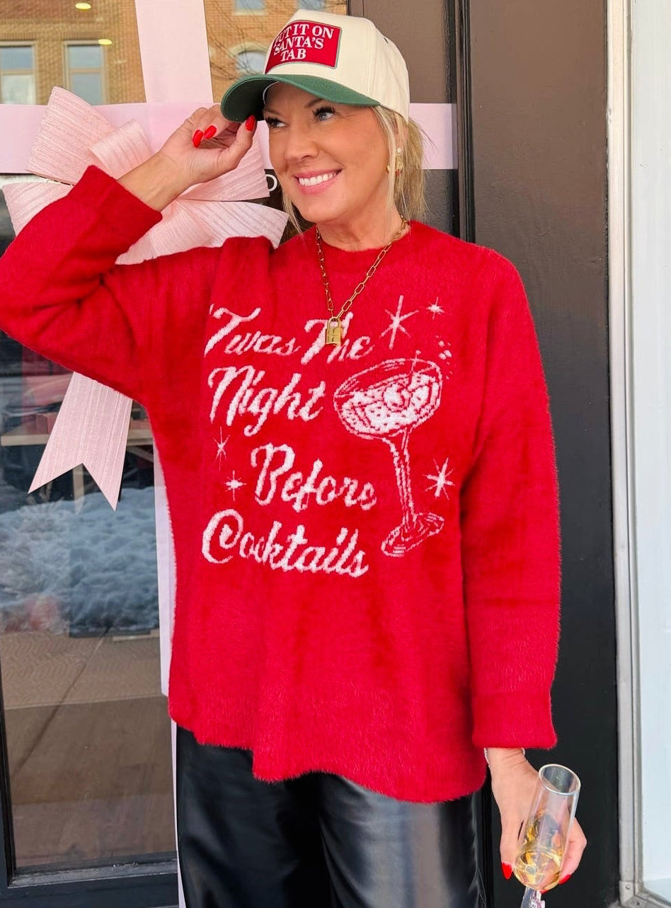 Twas The Night Before Cocktails Sweater