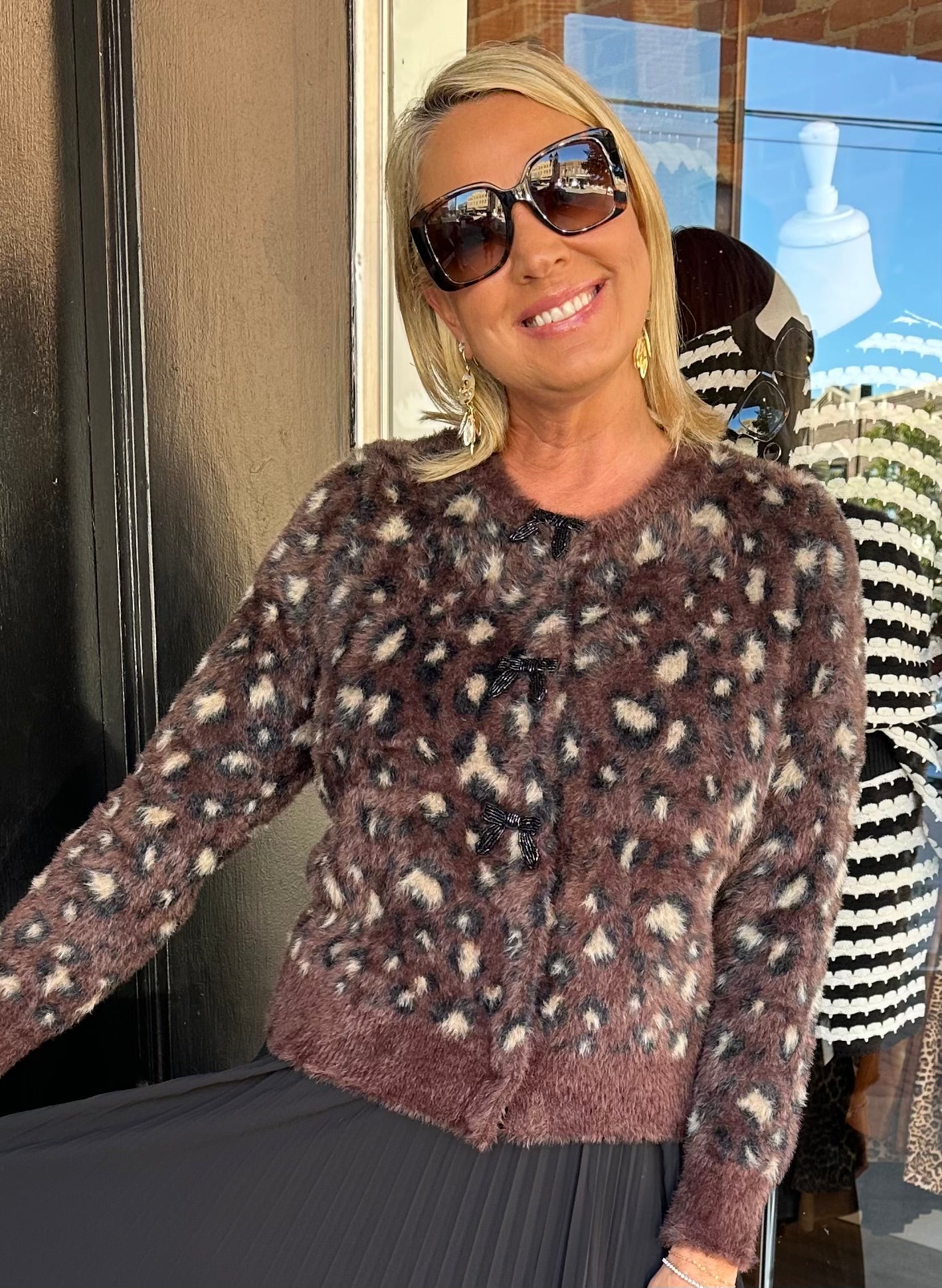 Leah Leopard Cardigan