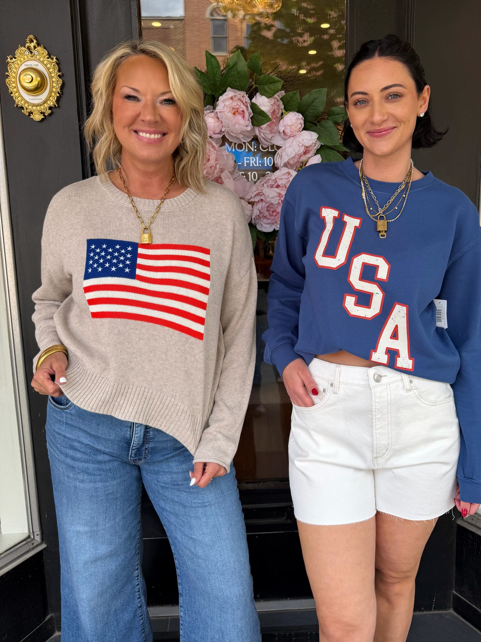 Americana Boyfriend Sweatshirt True Navy