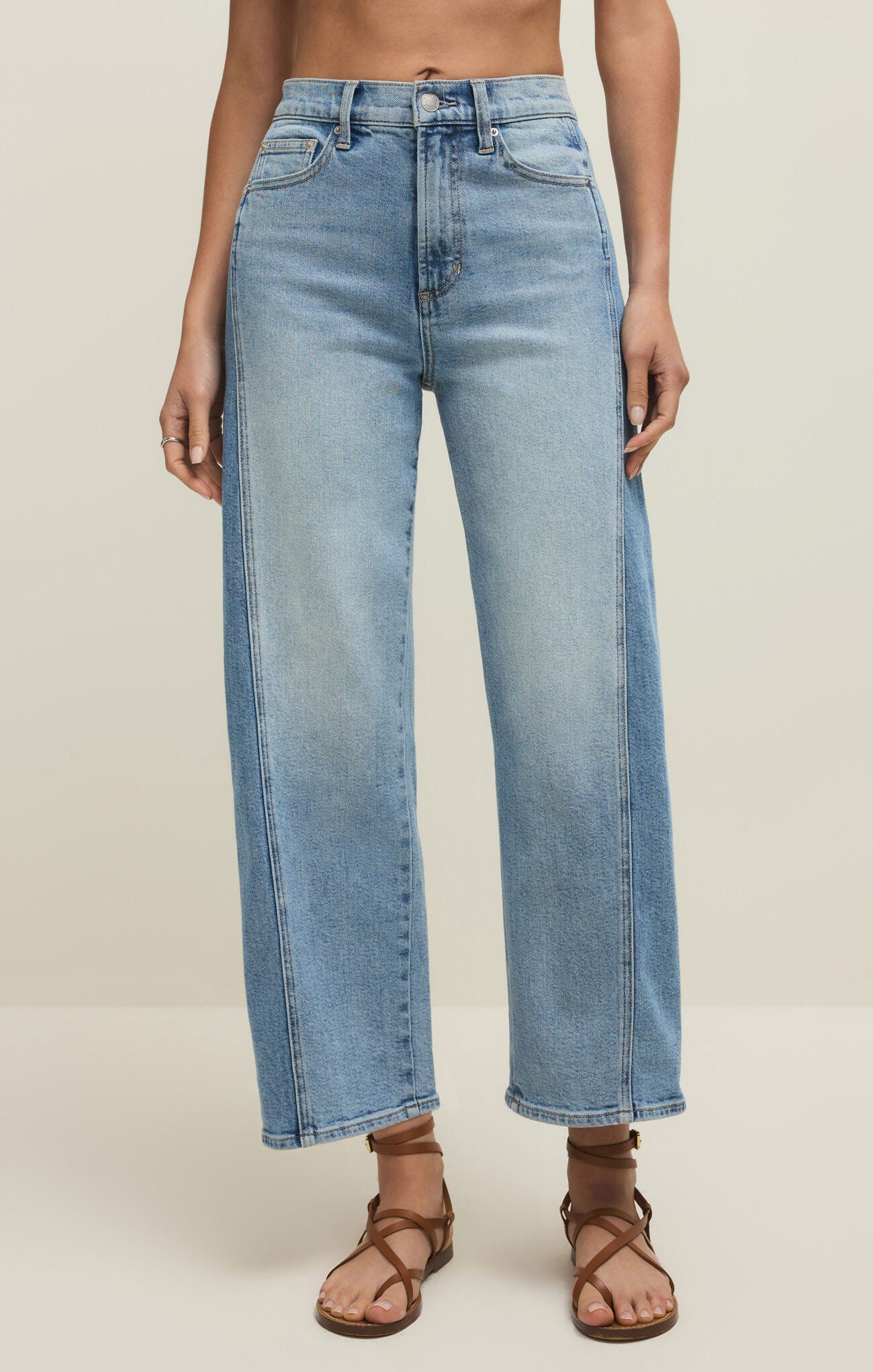 Luna High Rise Crop Jean Bowed Utopia