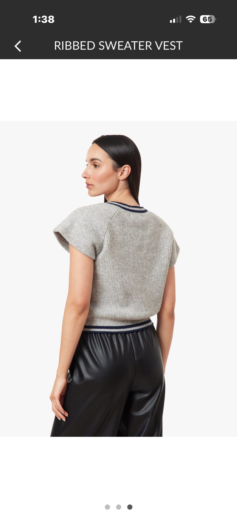 Heather Ribber Sweater Vest