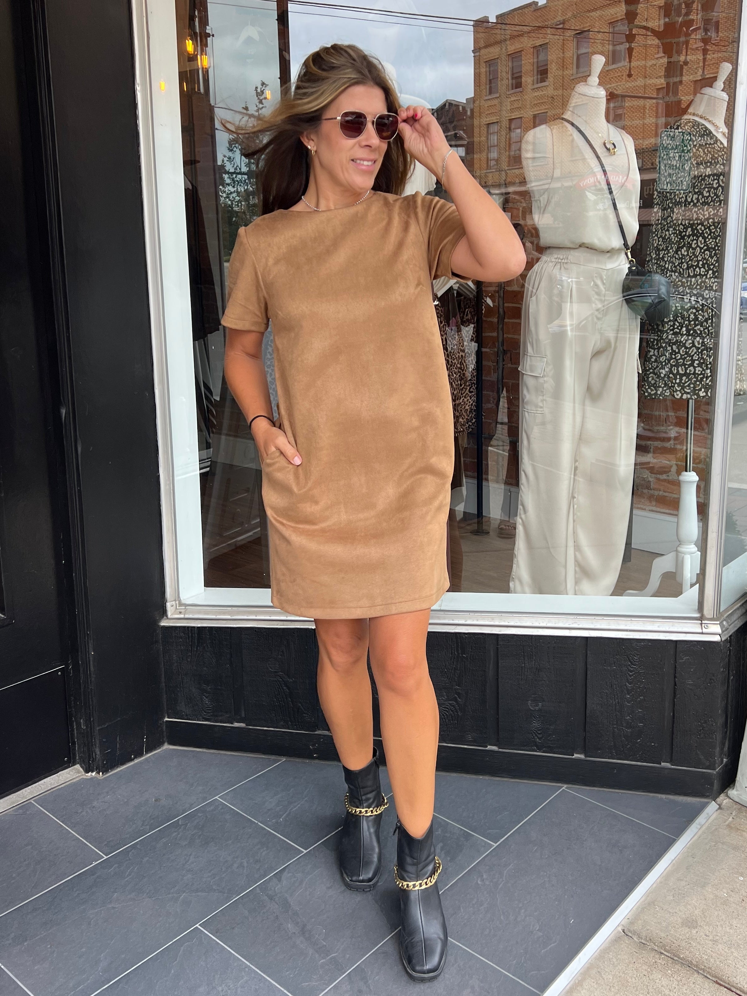 Juliana Suede Dresss