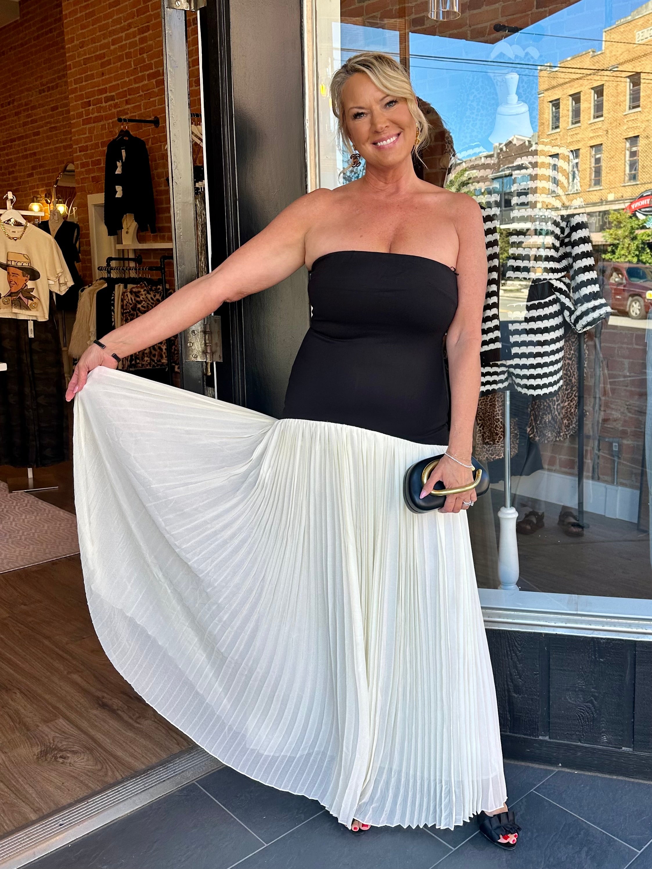 Marbella Strapless Midi Dress