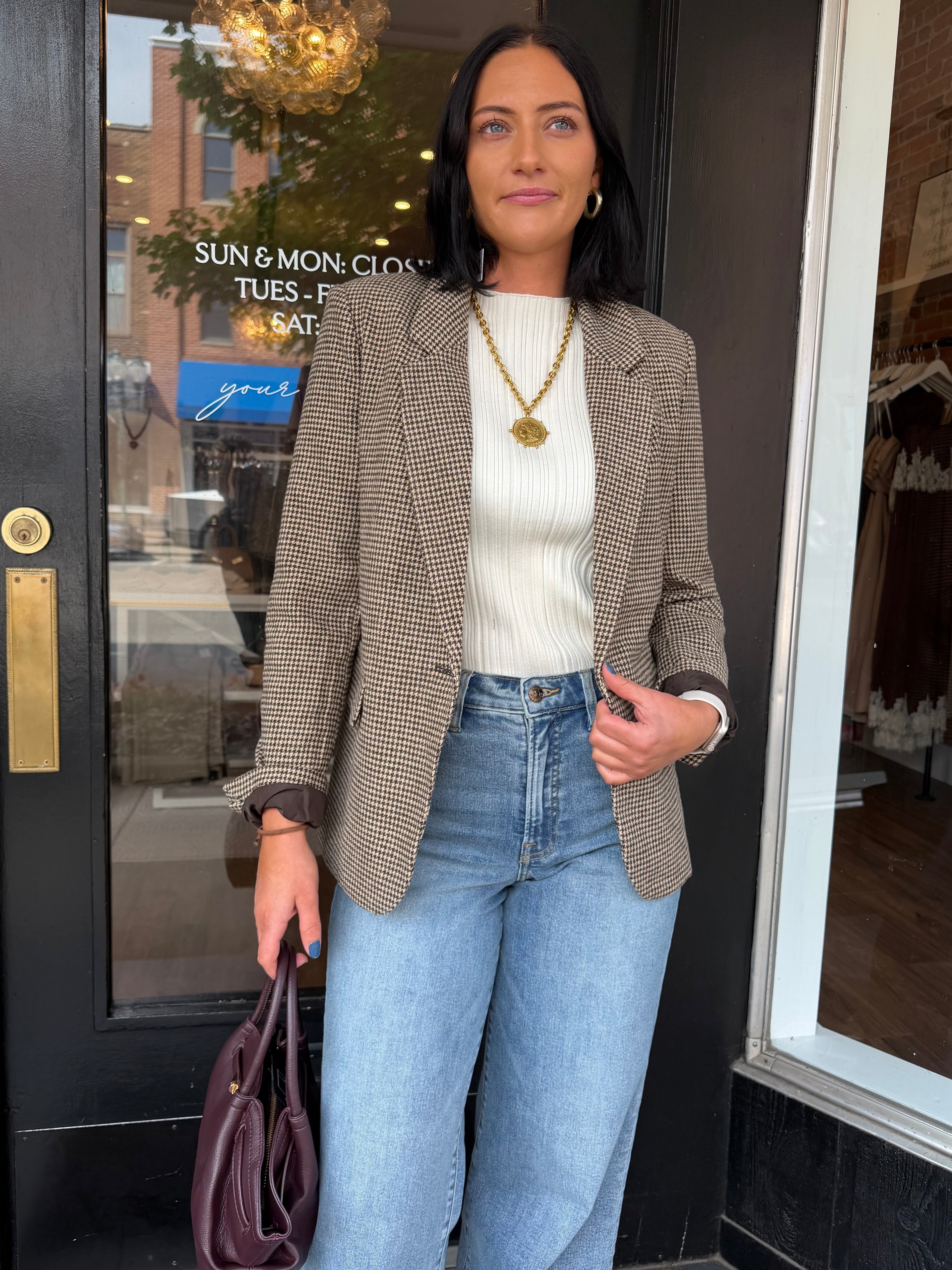 Evan Check Blazer