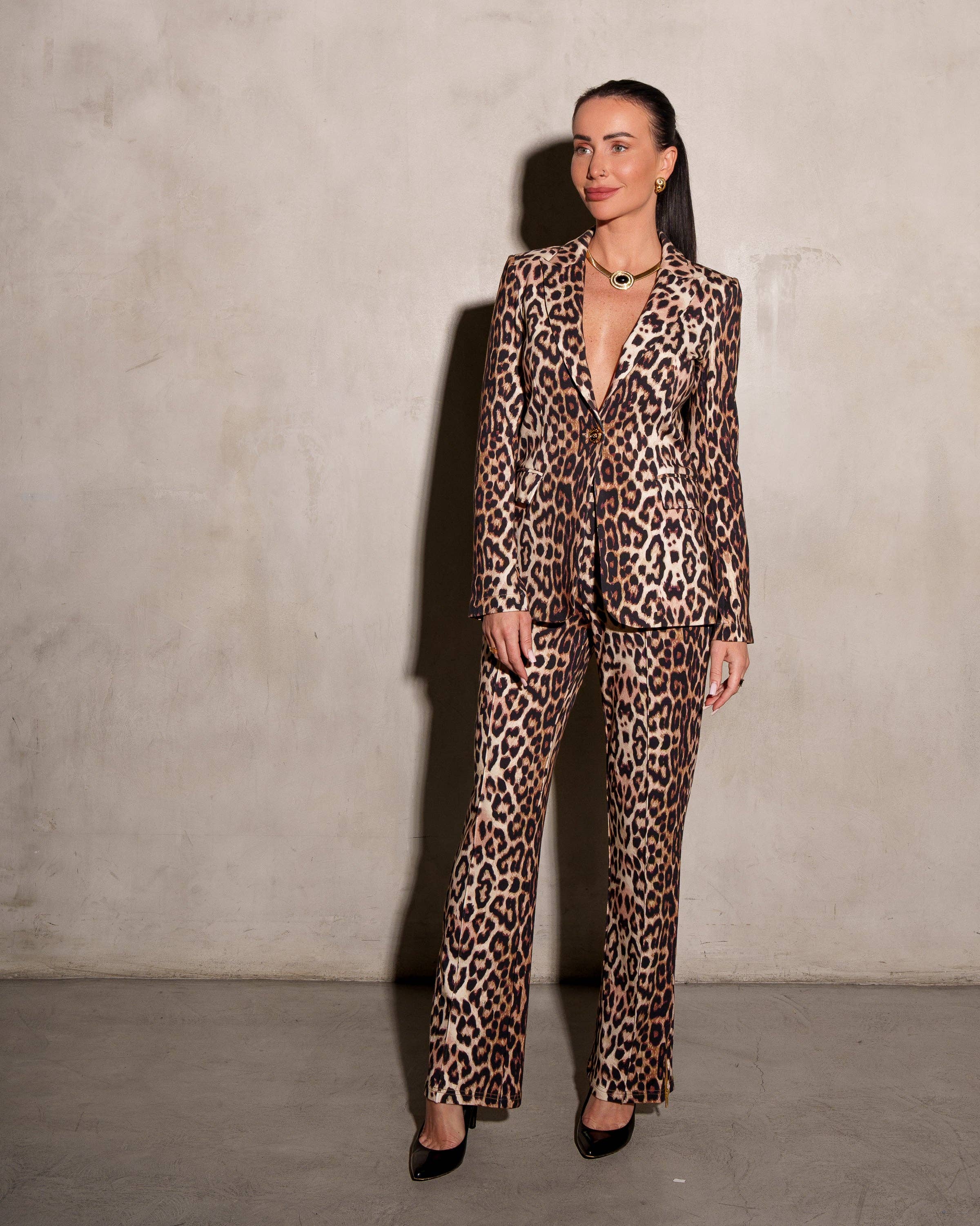 Jordan Interlock Leopard Pants