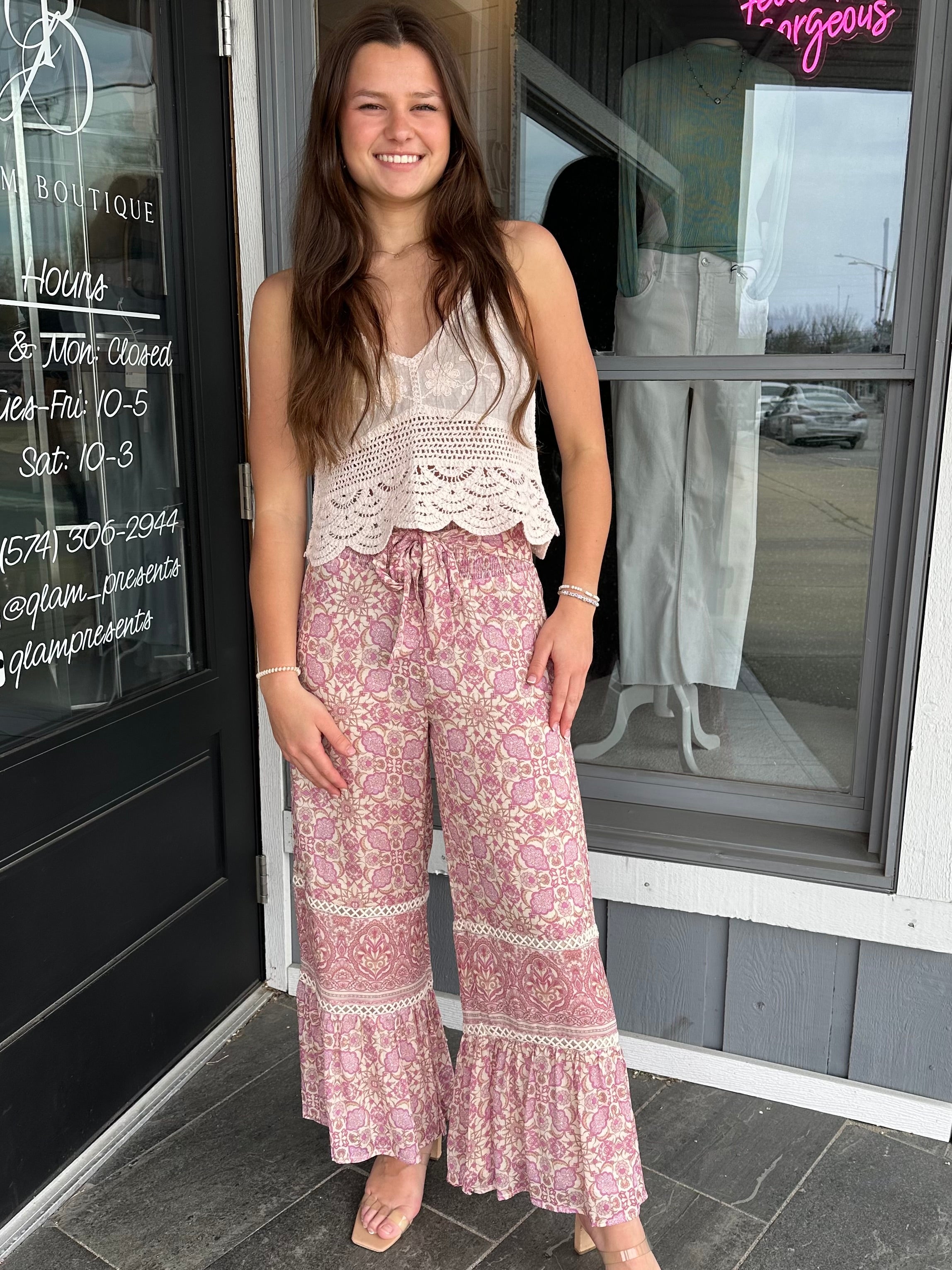 Boho Tie-Front Pant