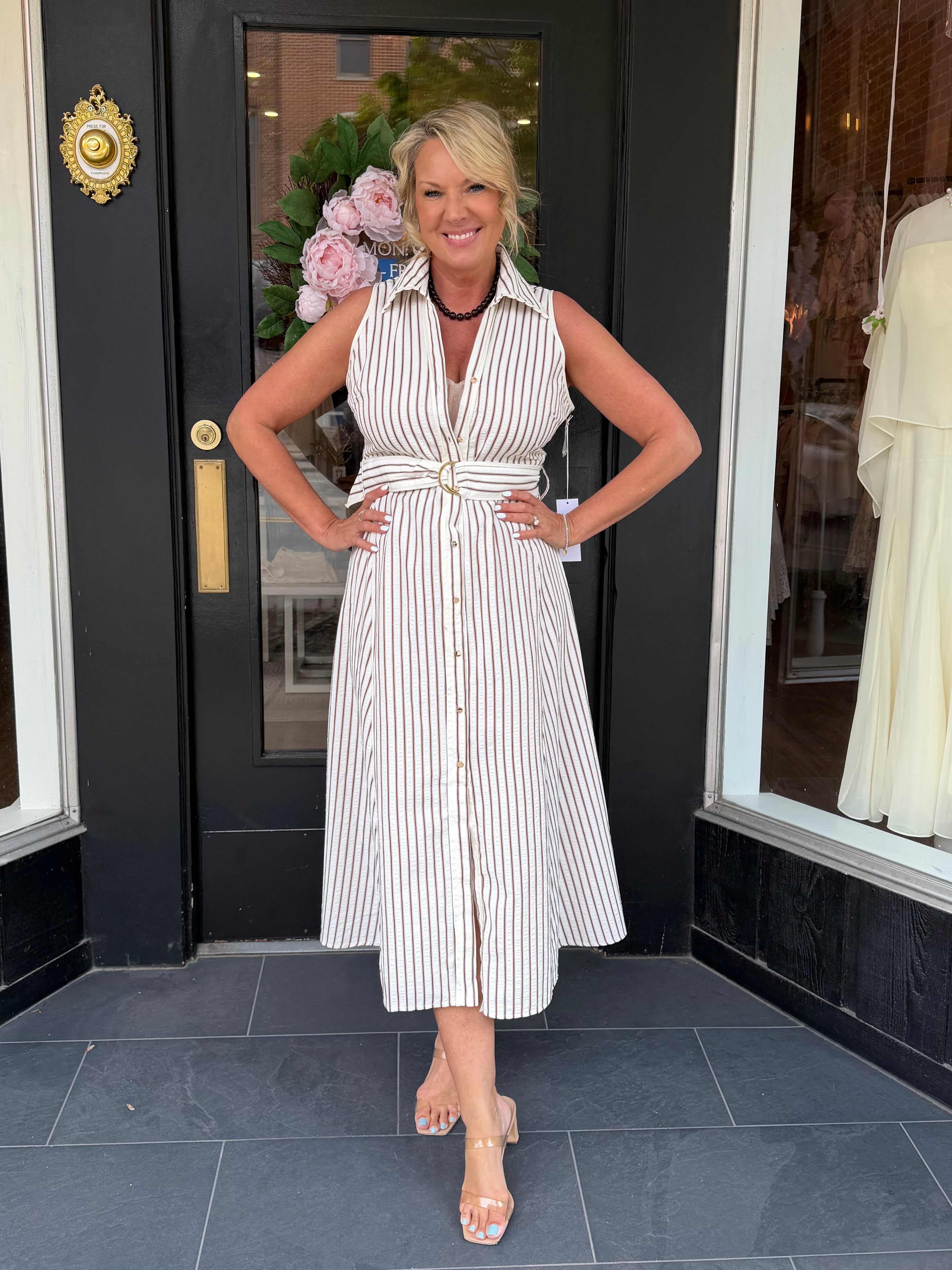 Verona Front Button Dress