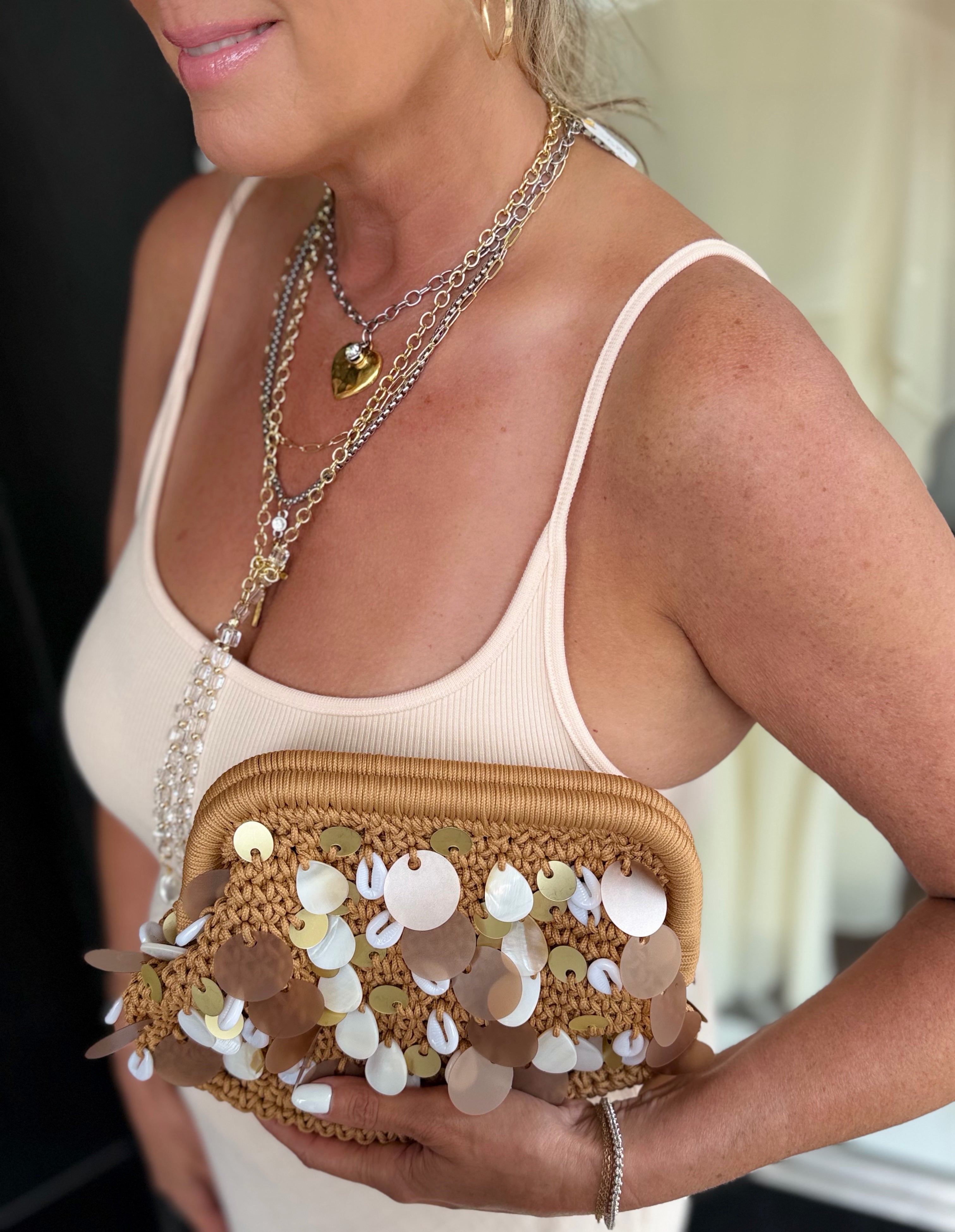 The Sunlit Sequin Clutch
