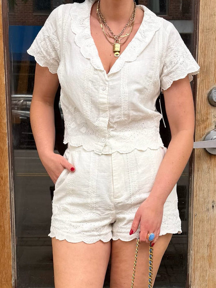 Lyla Embroidery Shorts