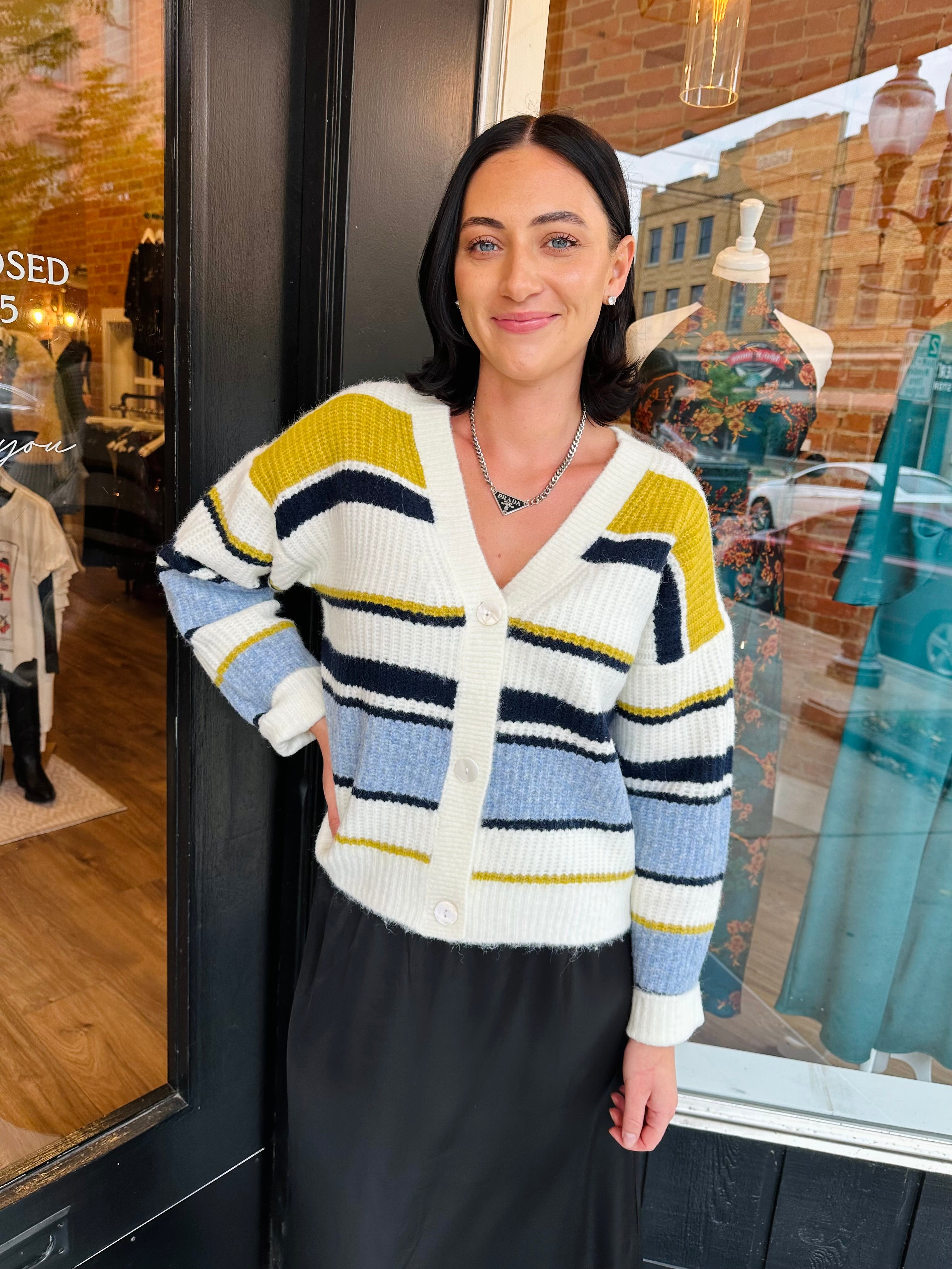 Sasha Striped Cardigan