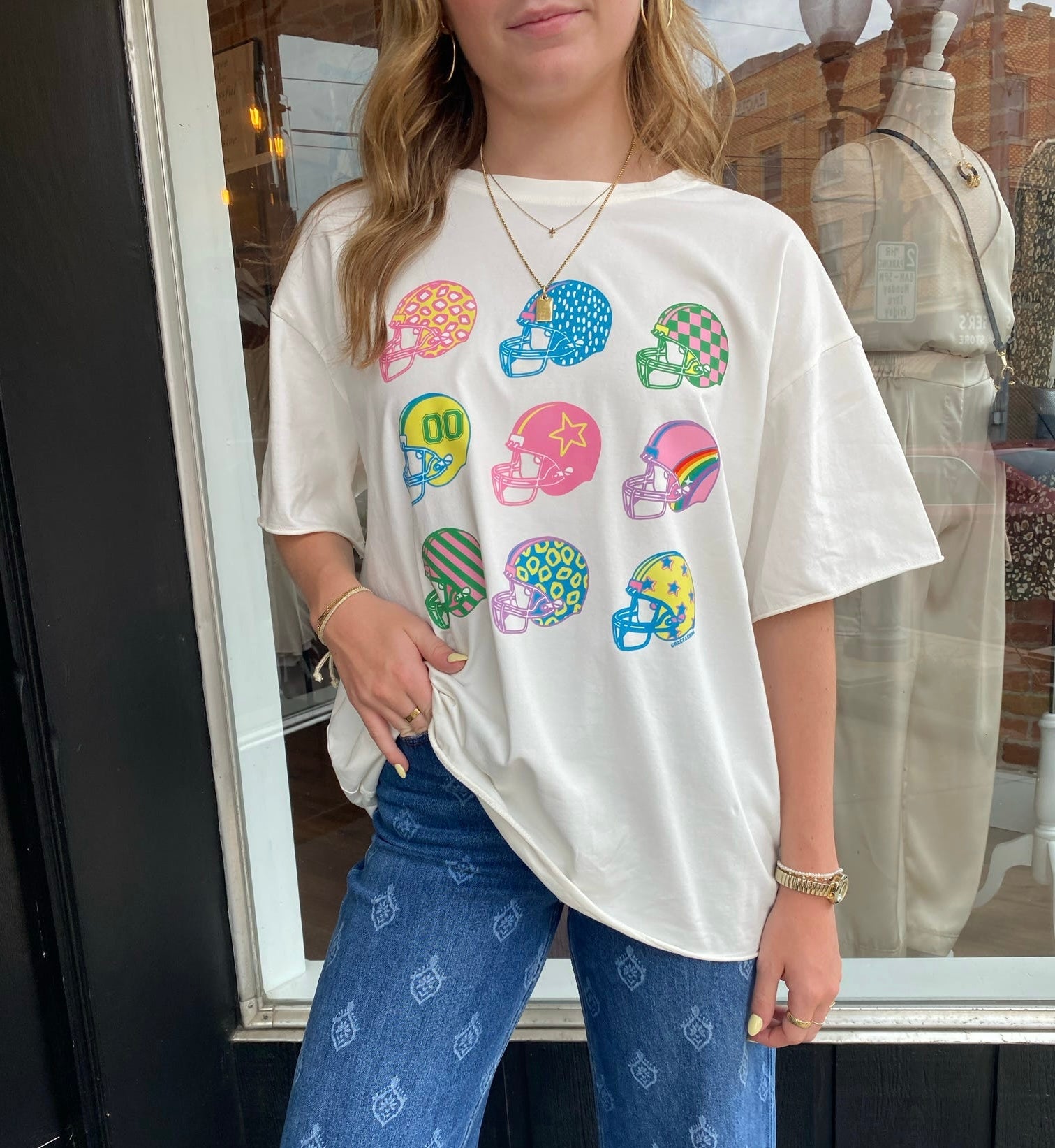 Football Helmets T-Shirt