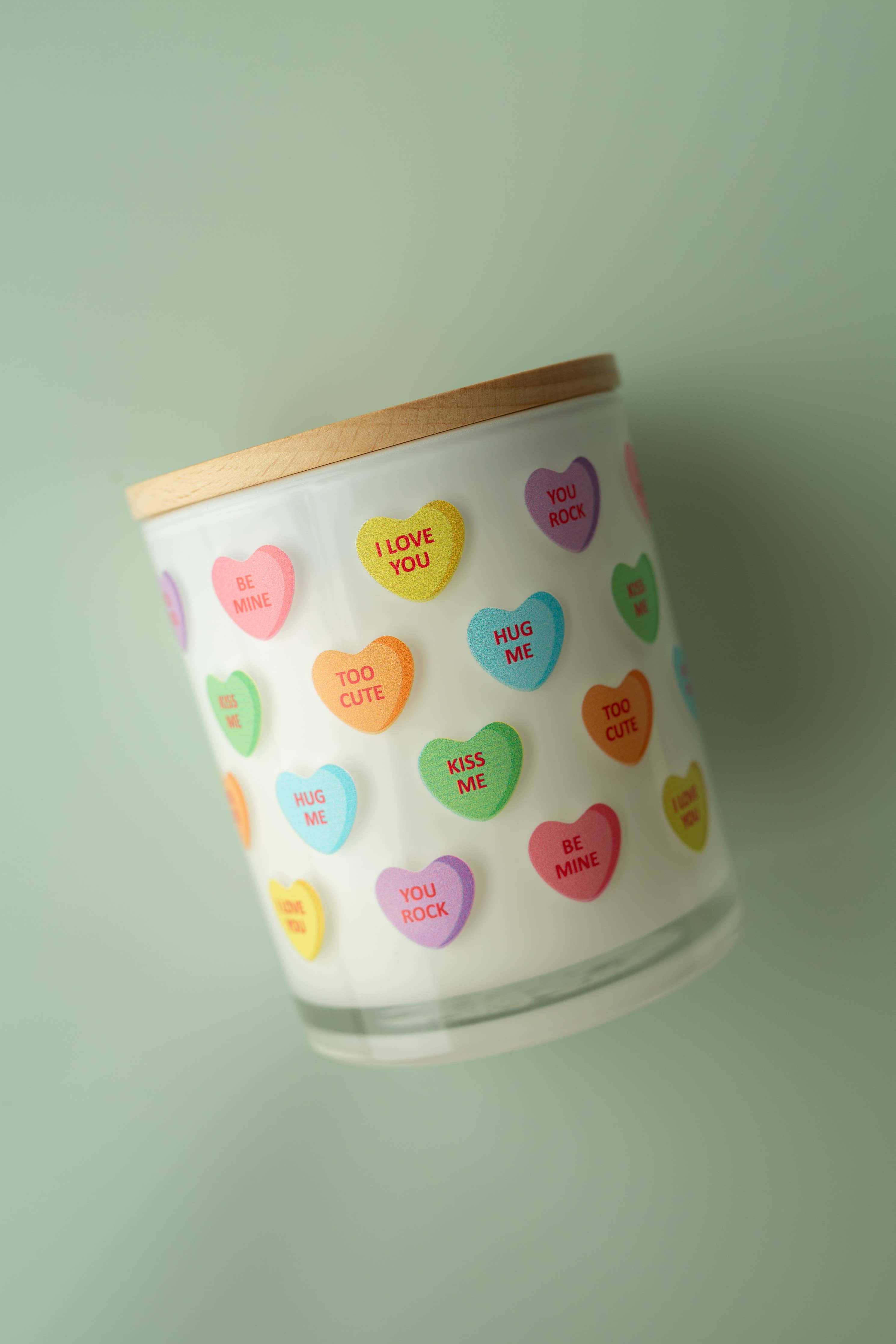 Candy Hearts Valentines Soy Candle: Date Night