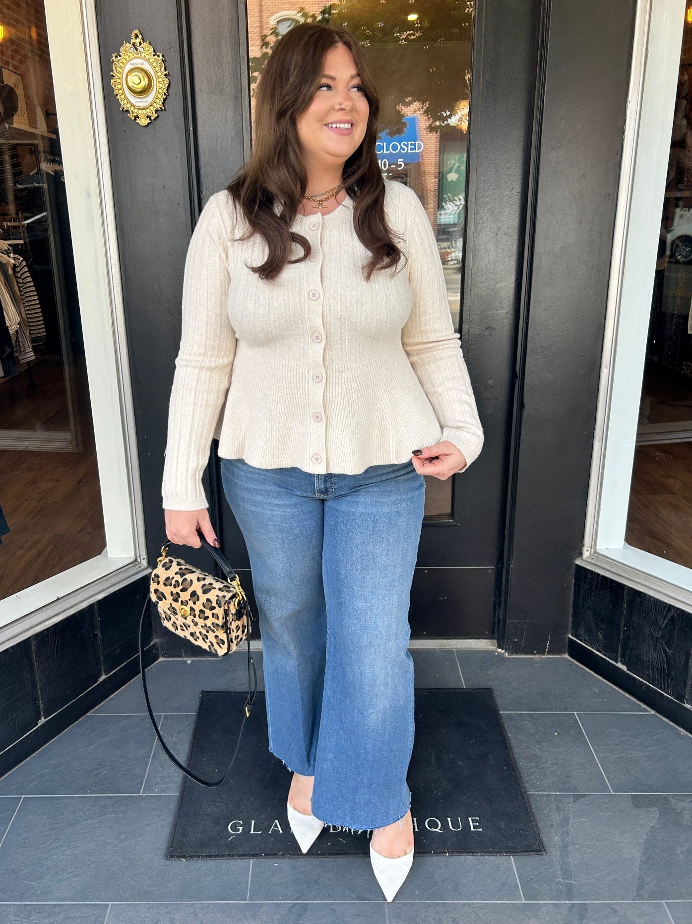 Perfectly Peplum Cardigan