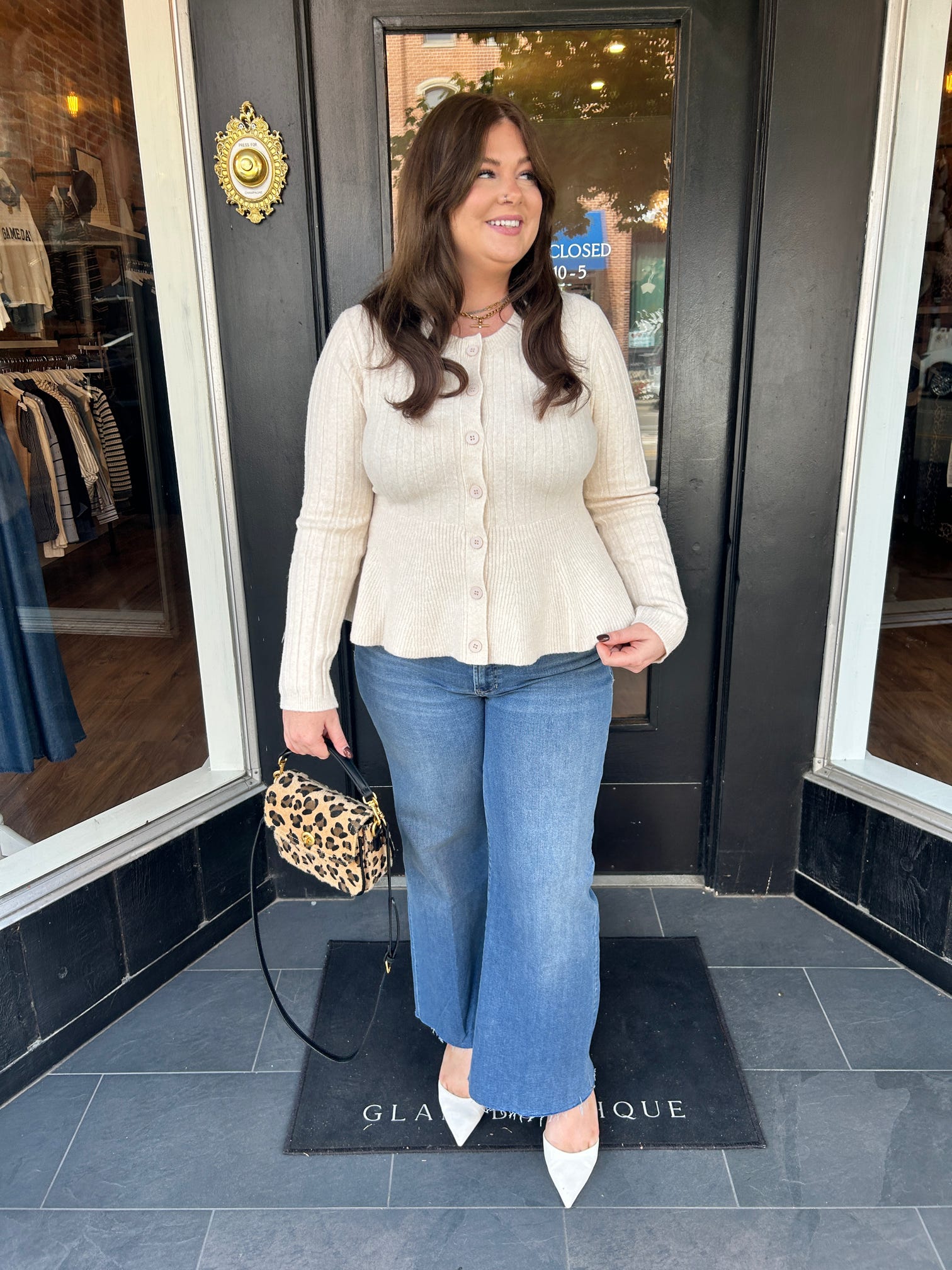 Perfectly Peplum Cardigan