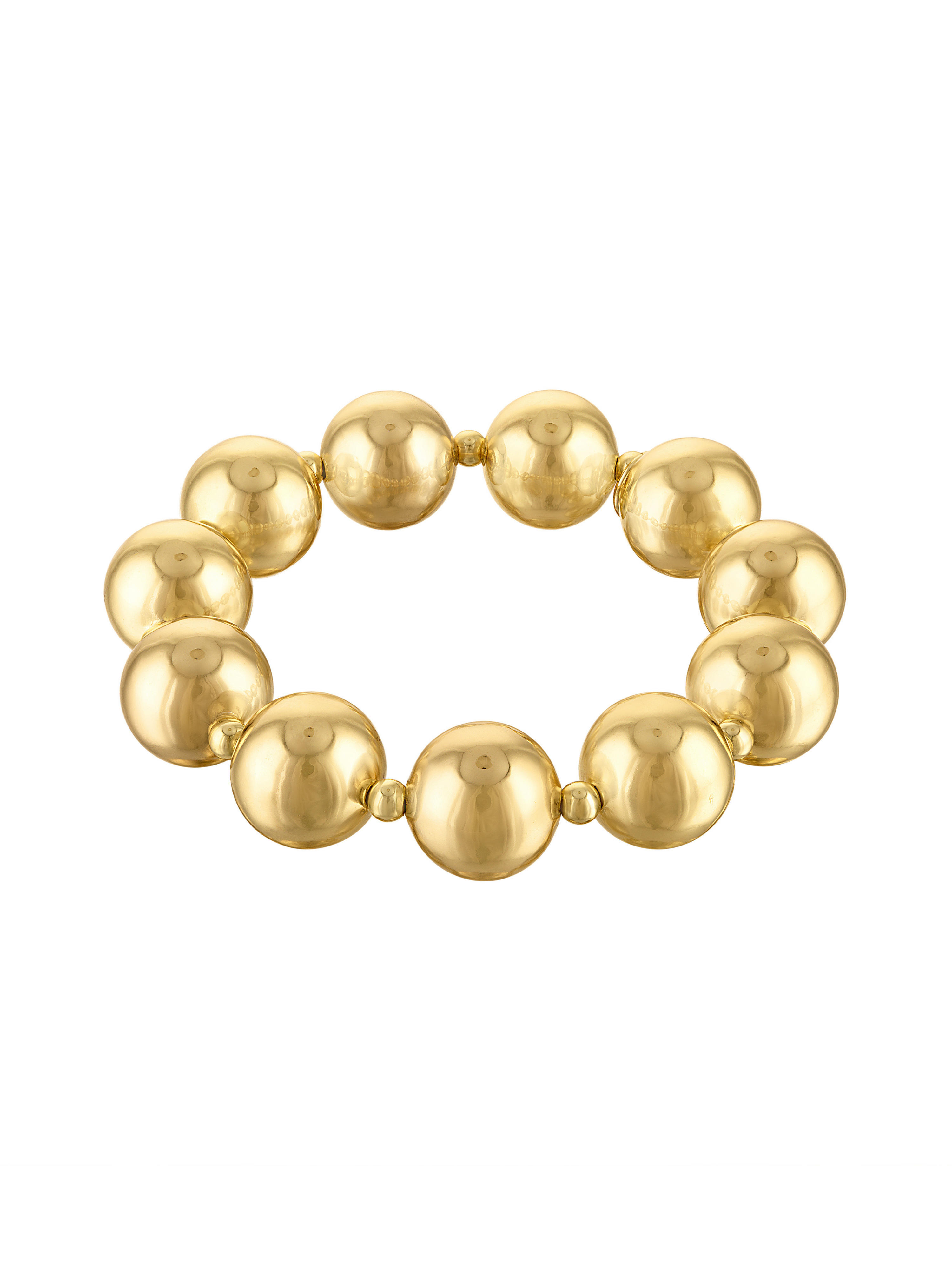 MAREN BOLD BEAD STRETCH BRACELET: One Size