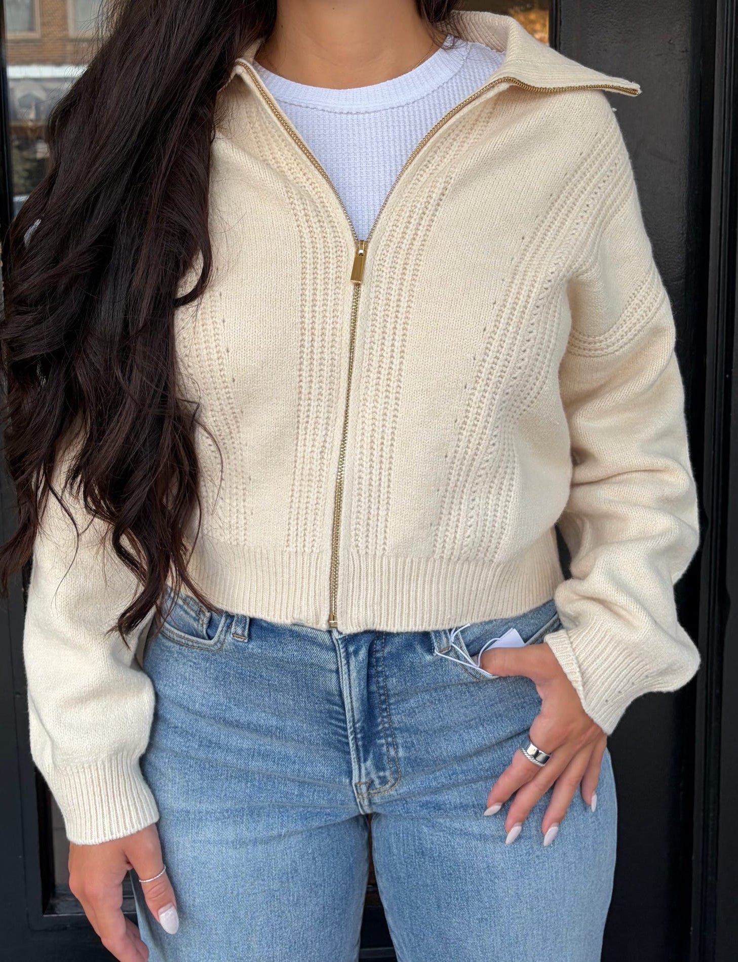 Silverlake Zip Cardigan
