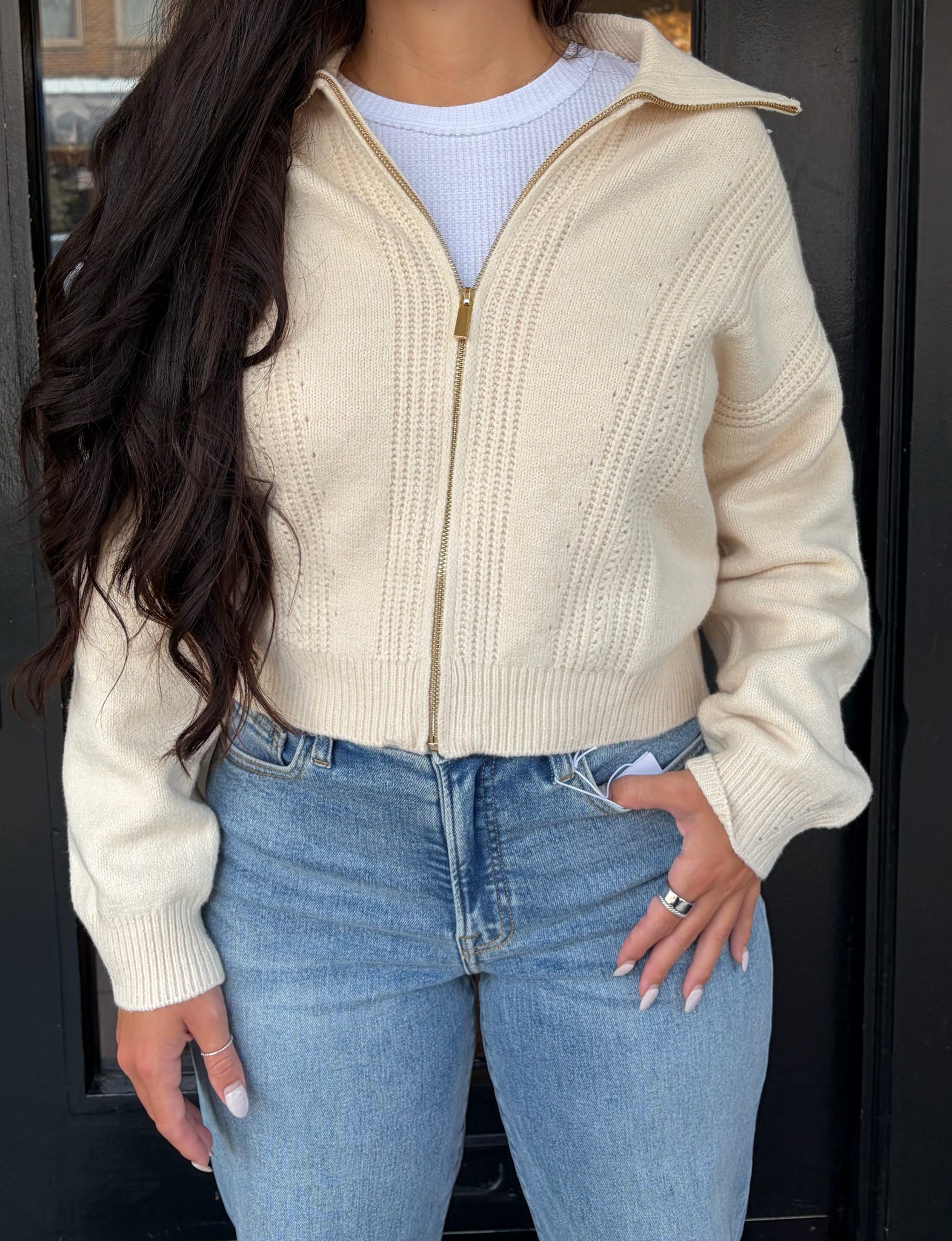 Silverlake Zip Cardigan