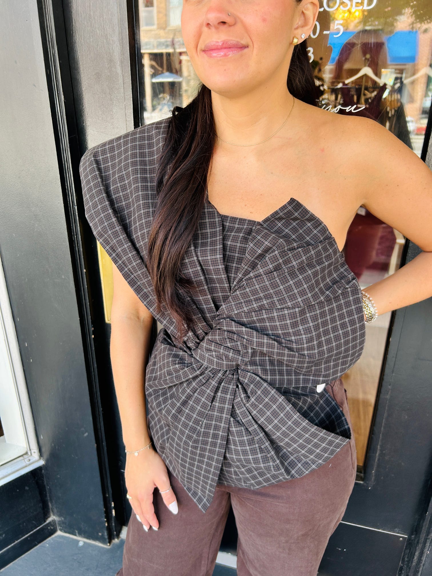 Maude Structured Bustier Top
