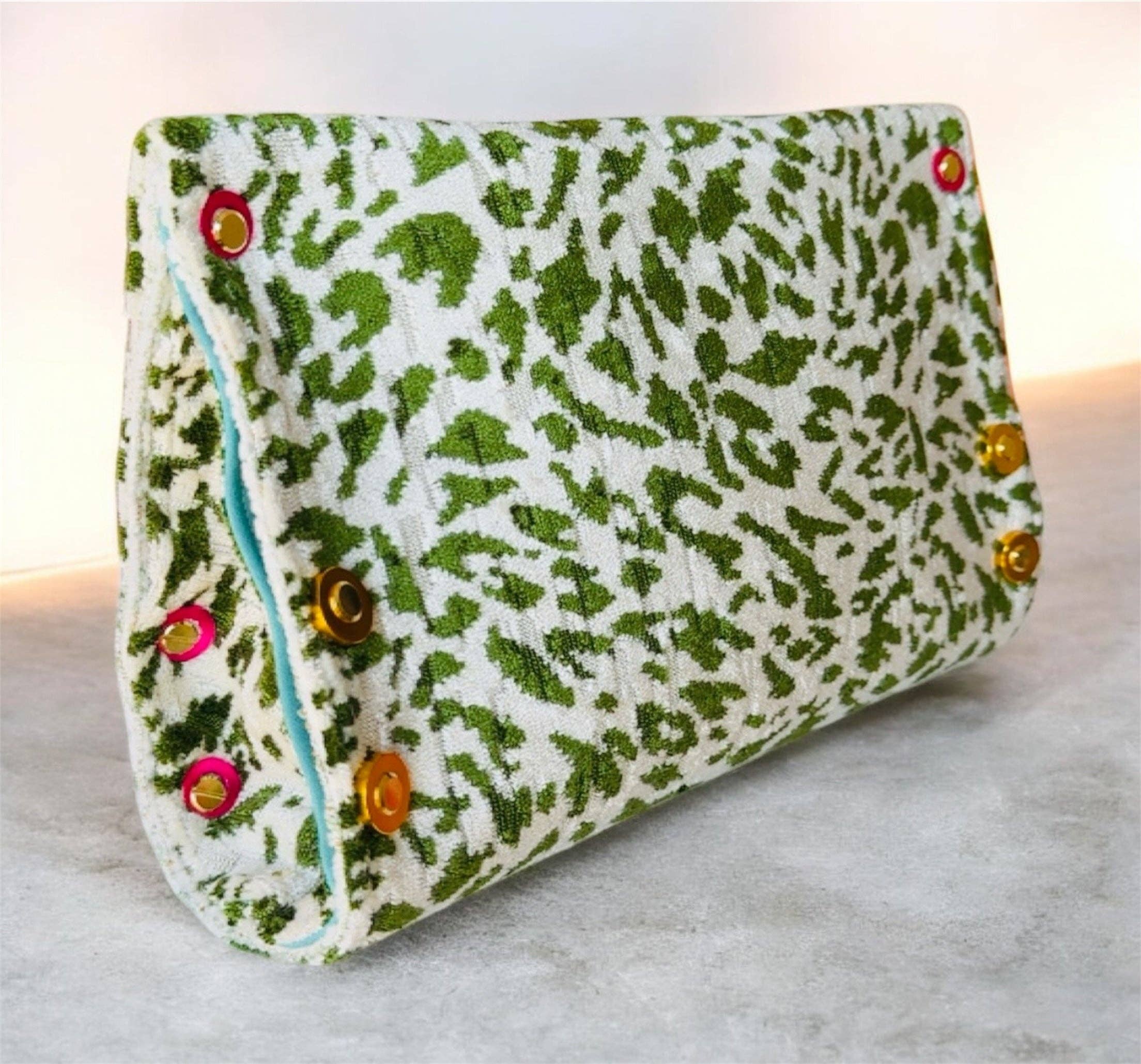 Wicked Green and Teal Clutch