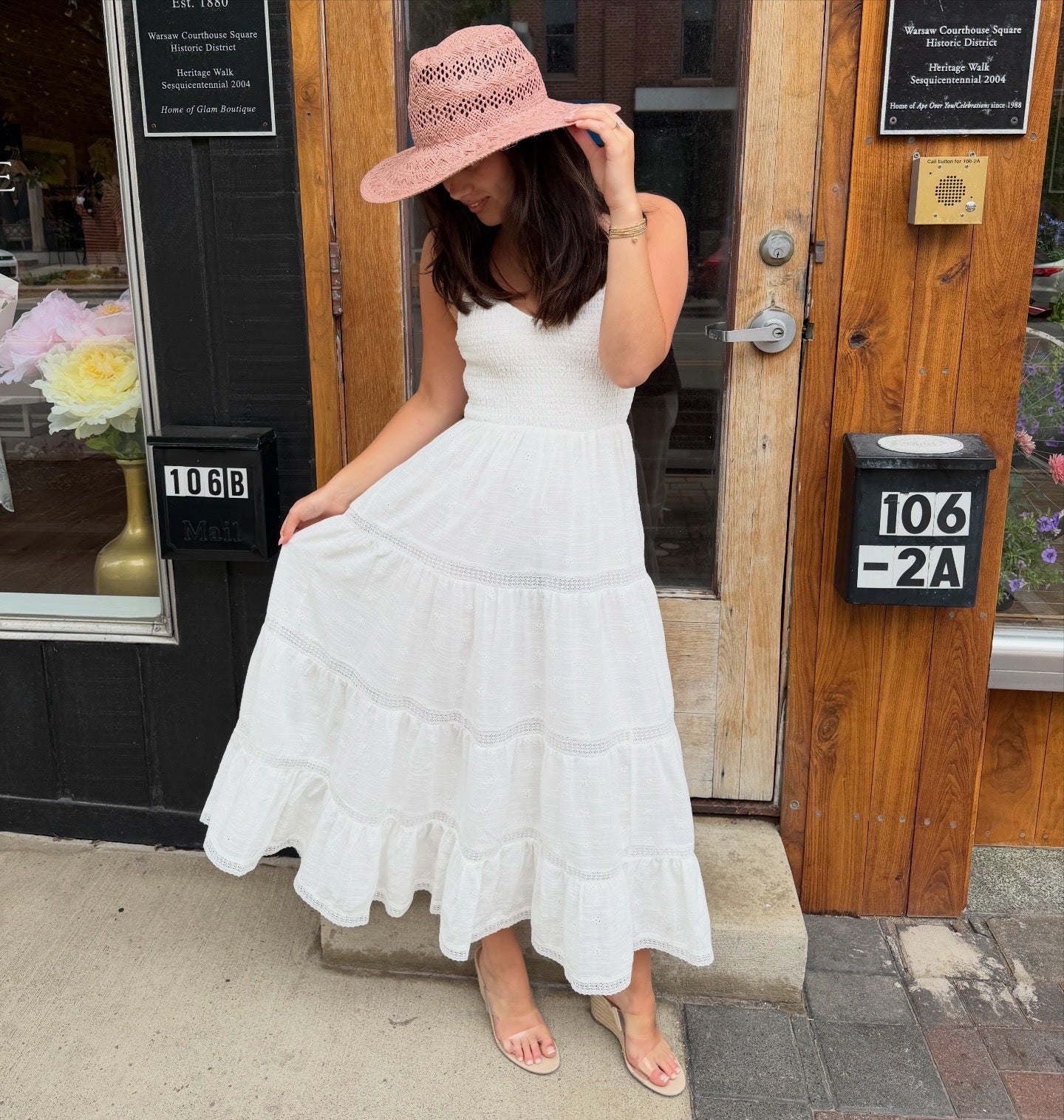The Eyelet Midi Dress