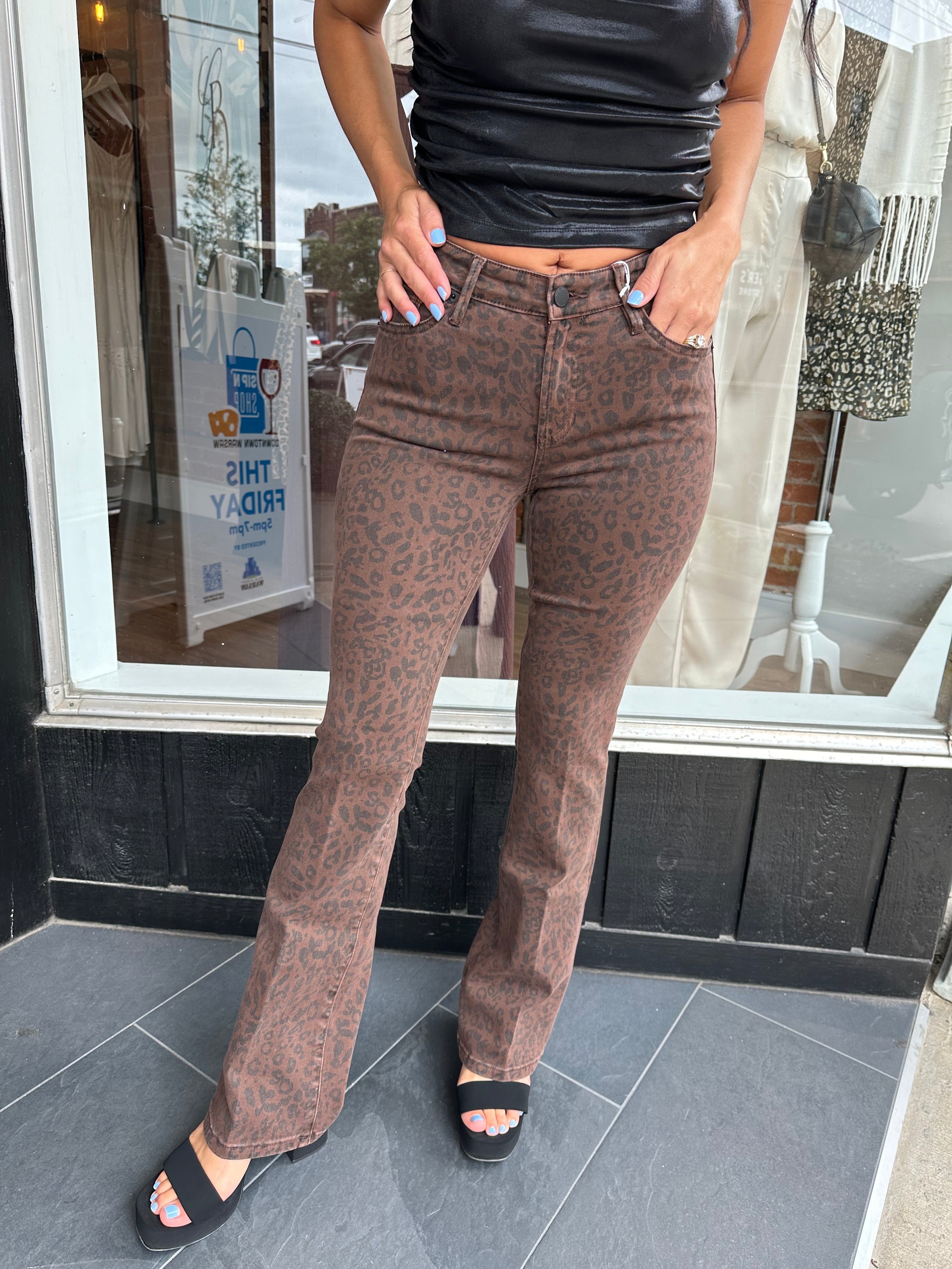 Jaxtyn Leopard Jeans