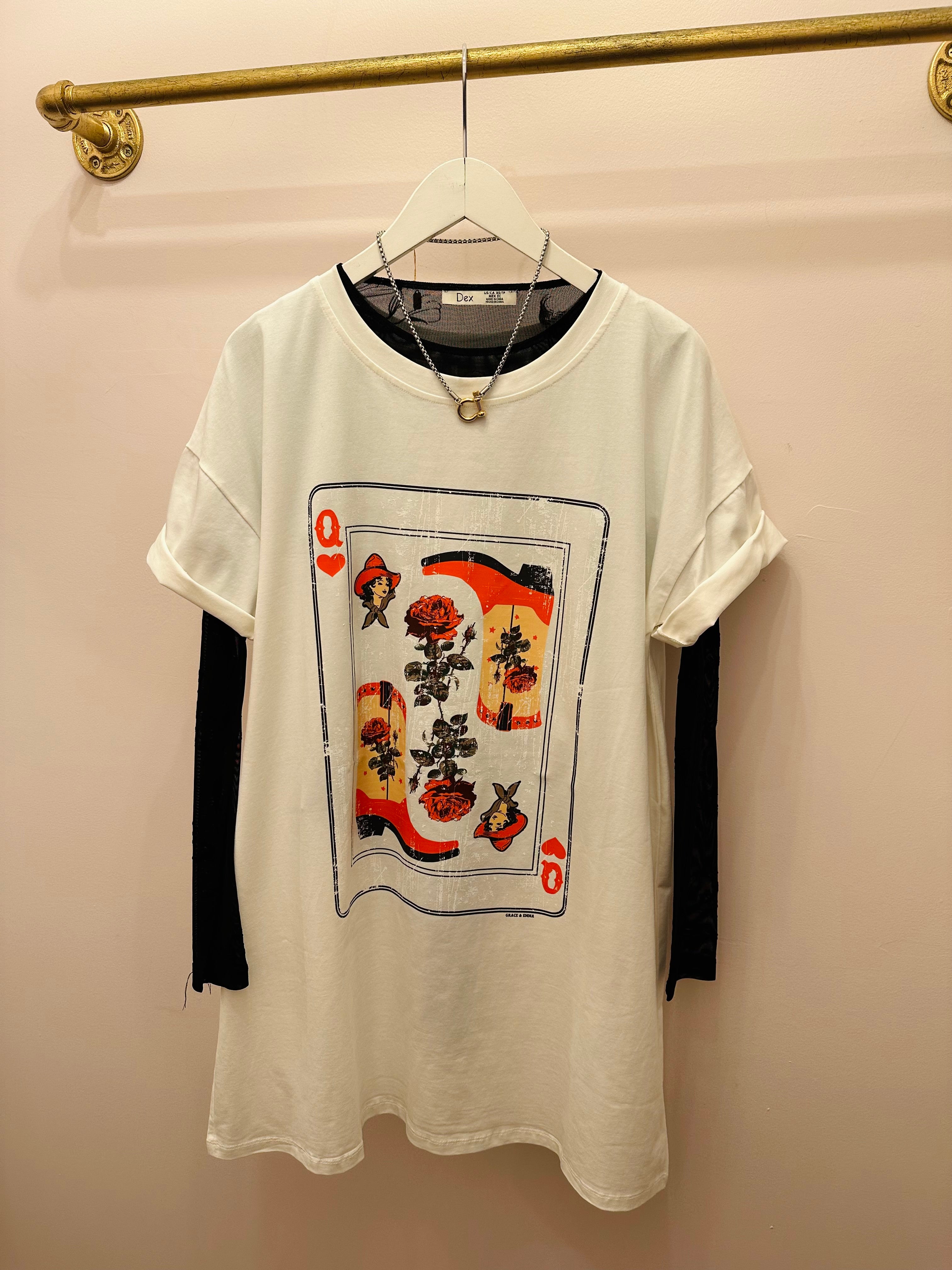 Queen of Hearts T-Shirt Dress