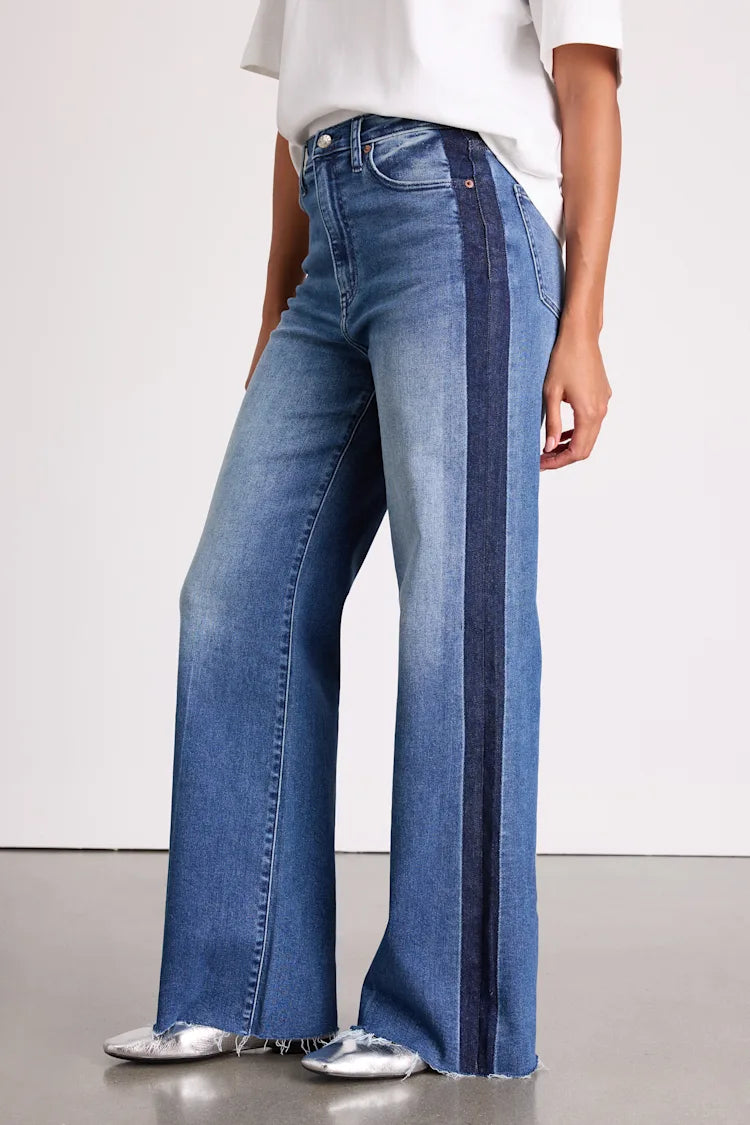 Far Out High Rise Wide Leg Jean
