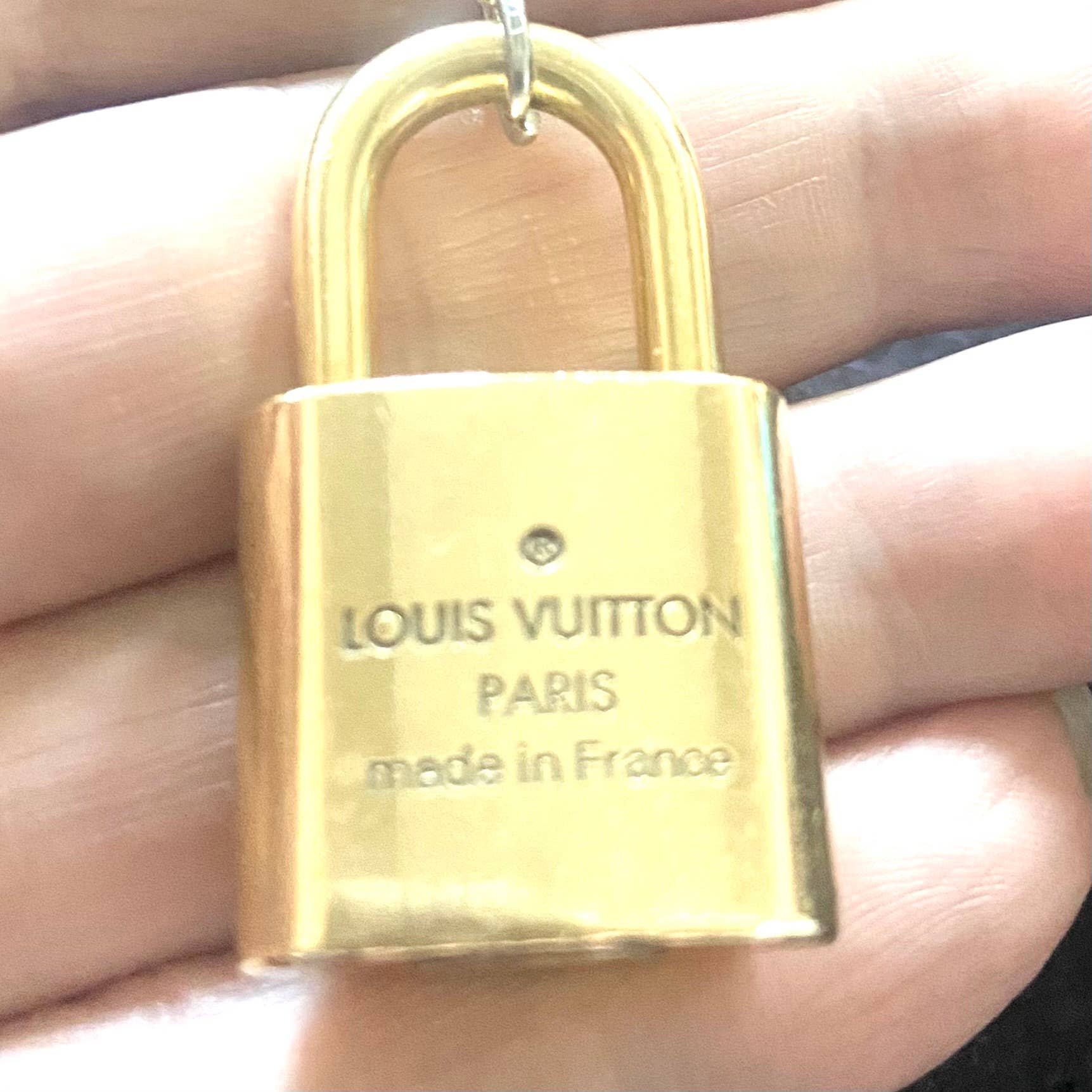 Louis Vuitton Repurposed Lock Necklace