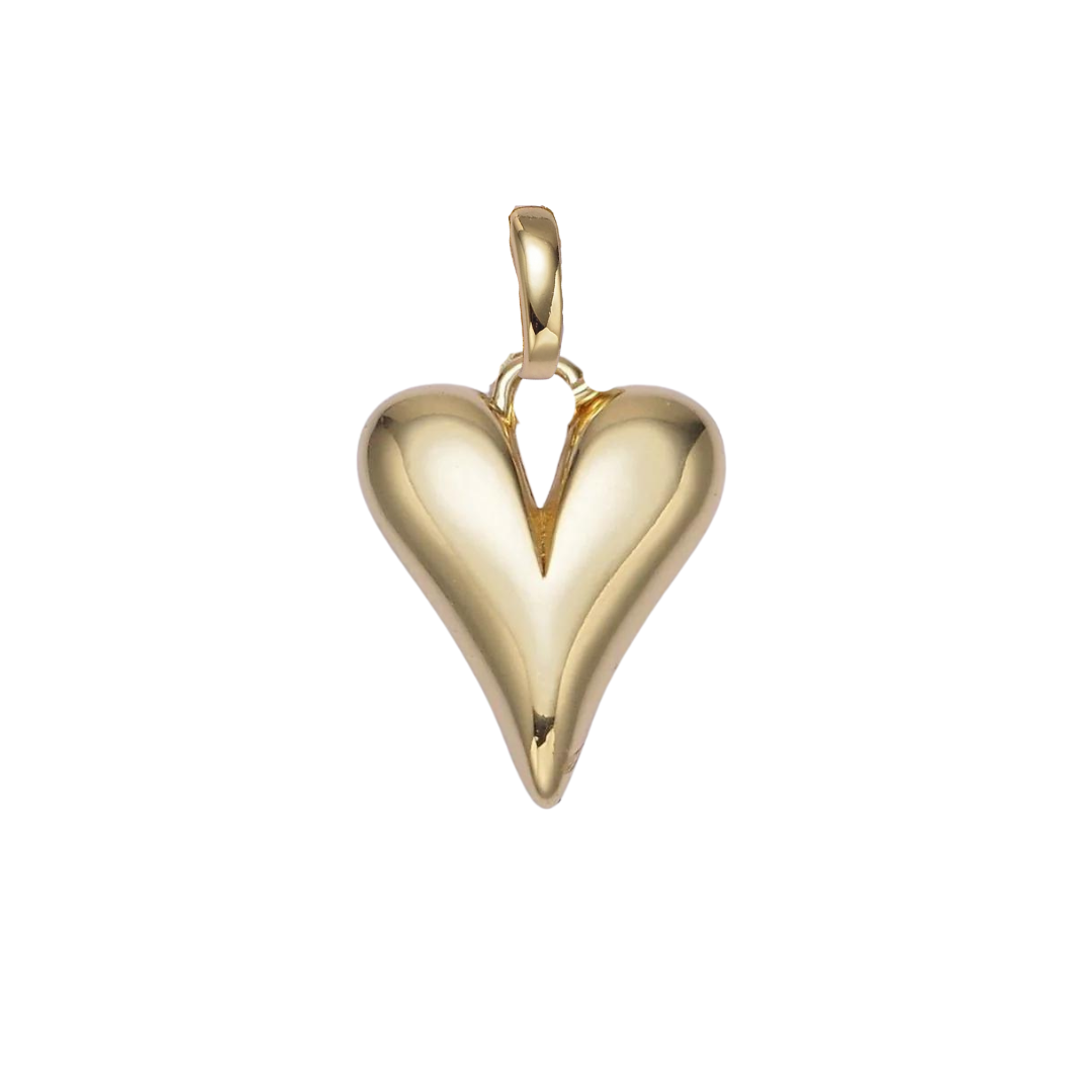 Puff Heart Clip Charm: One Size