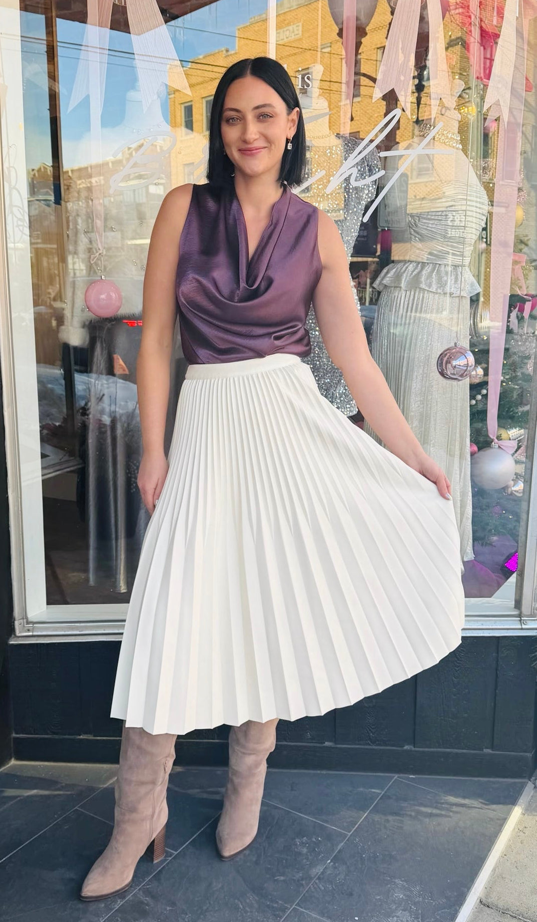 Billie pleated skirt