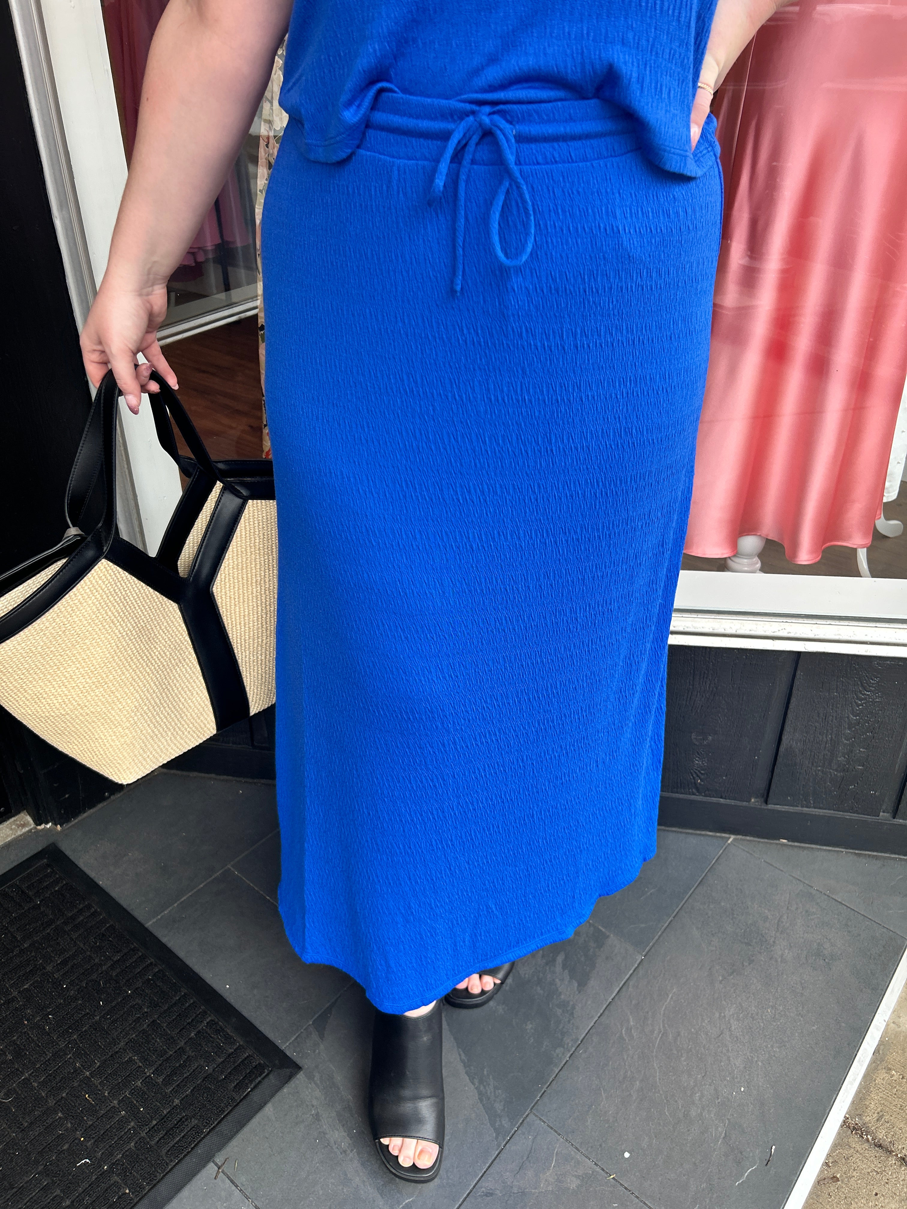 Idris Maxi Skirt Nautical
