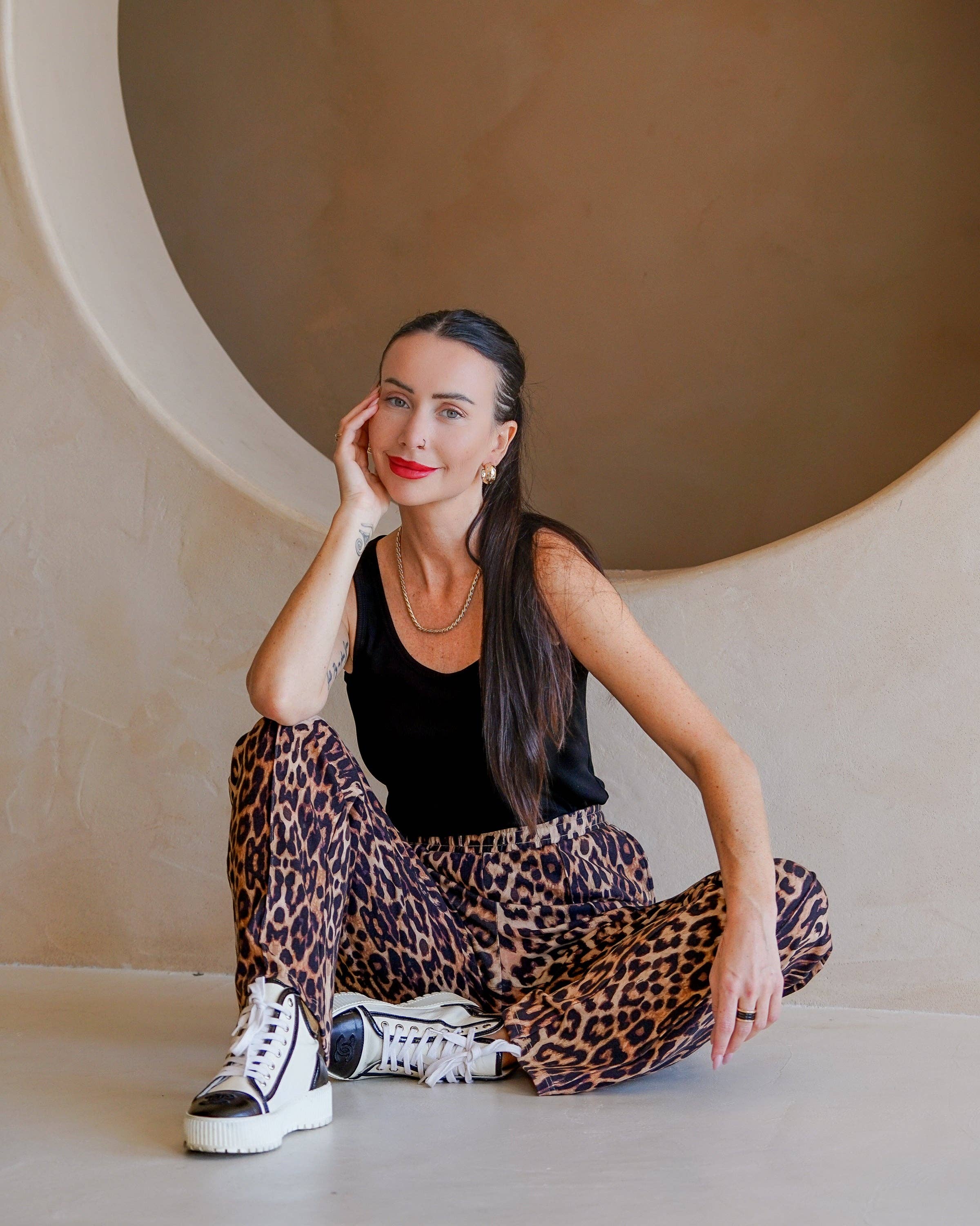 Jordan Interlock Leopard Pants