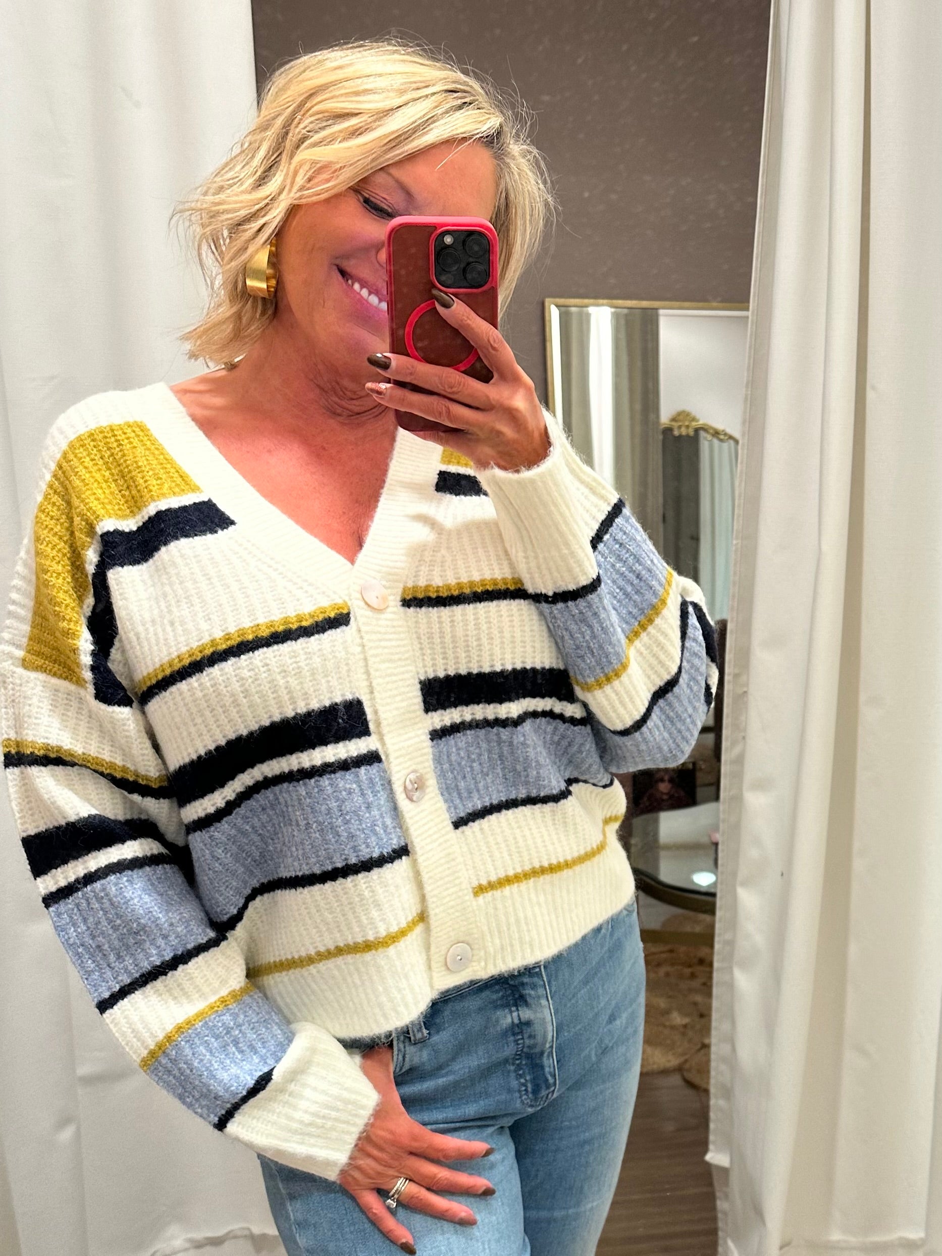 Sasha Striped Cardigan