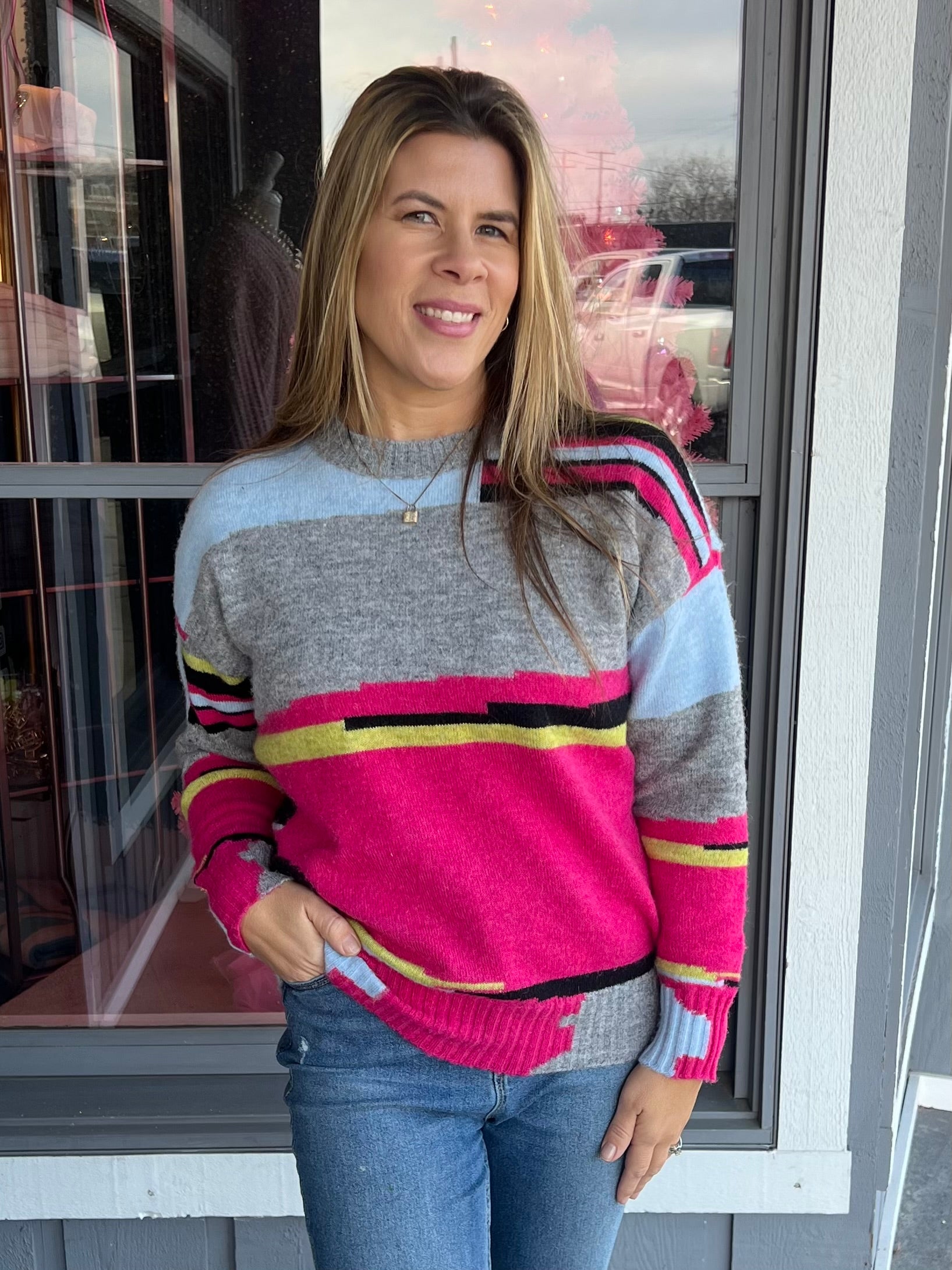 Nadalyn Multi-Color Sweater - Final Sale
