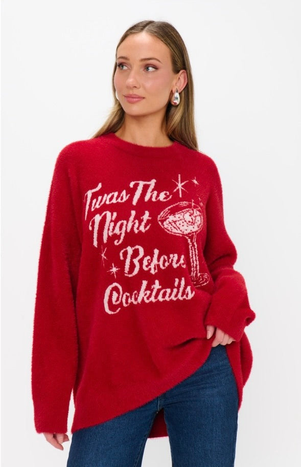 Twas The Night Before Cocktails Sweater