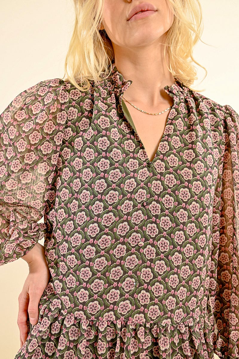 FINAL SALE Ilia Long Sleeve Print Dress