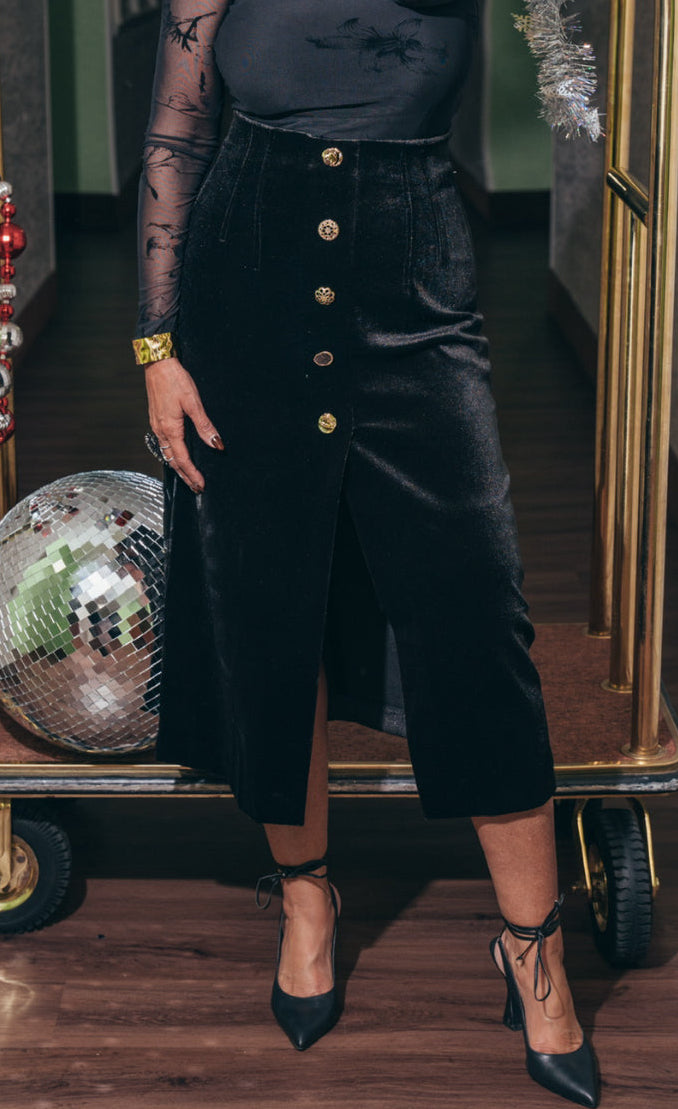 Valentina Velvet Skirt
