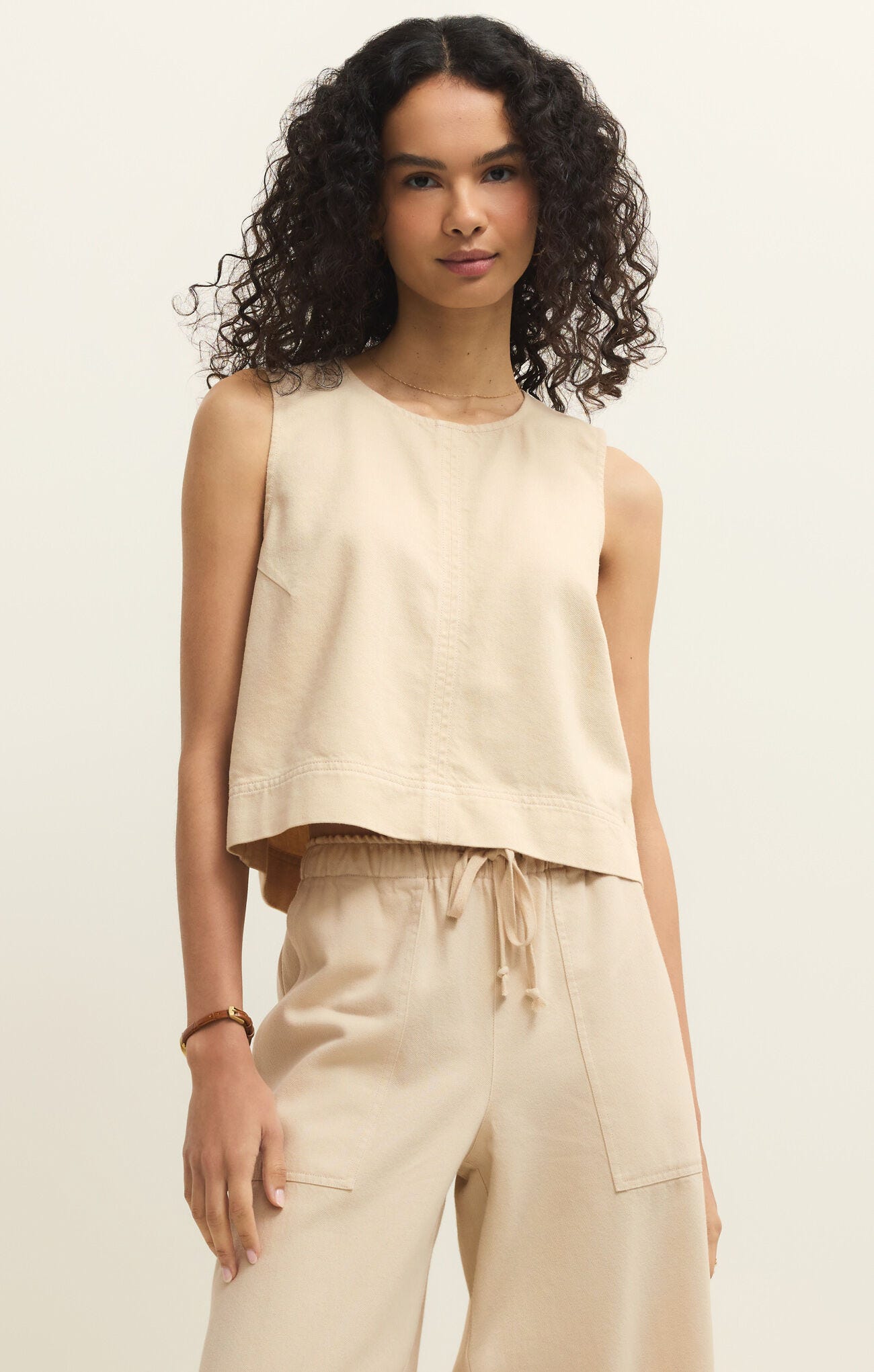 Sun Seeker Tank Parchment