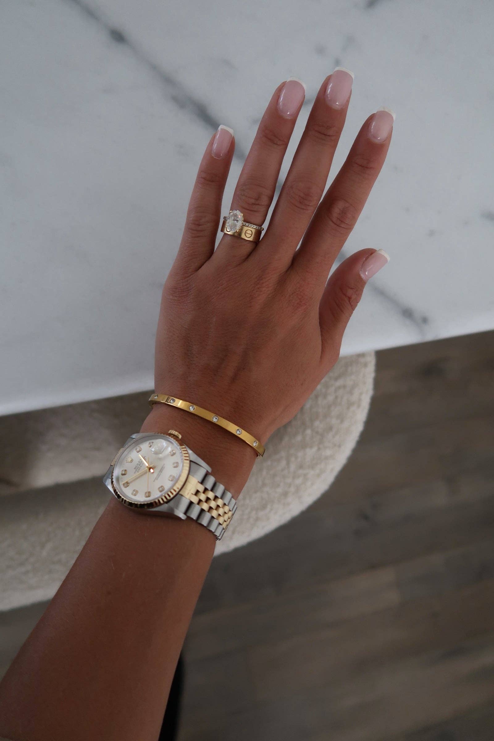 Glam Bangle: Silver